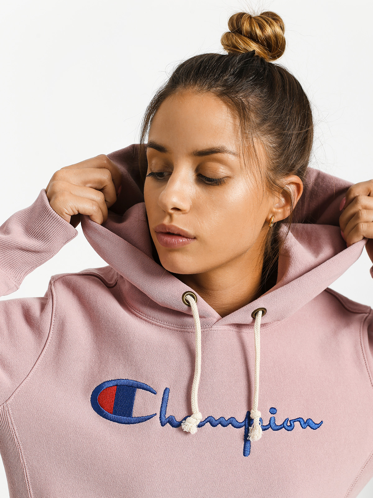 Champion Premium Reverse Weave Big Logo Hoodie Wmn (plmv)