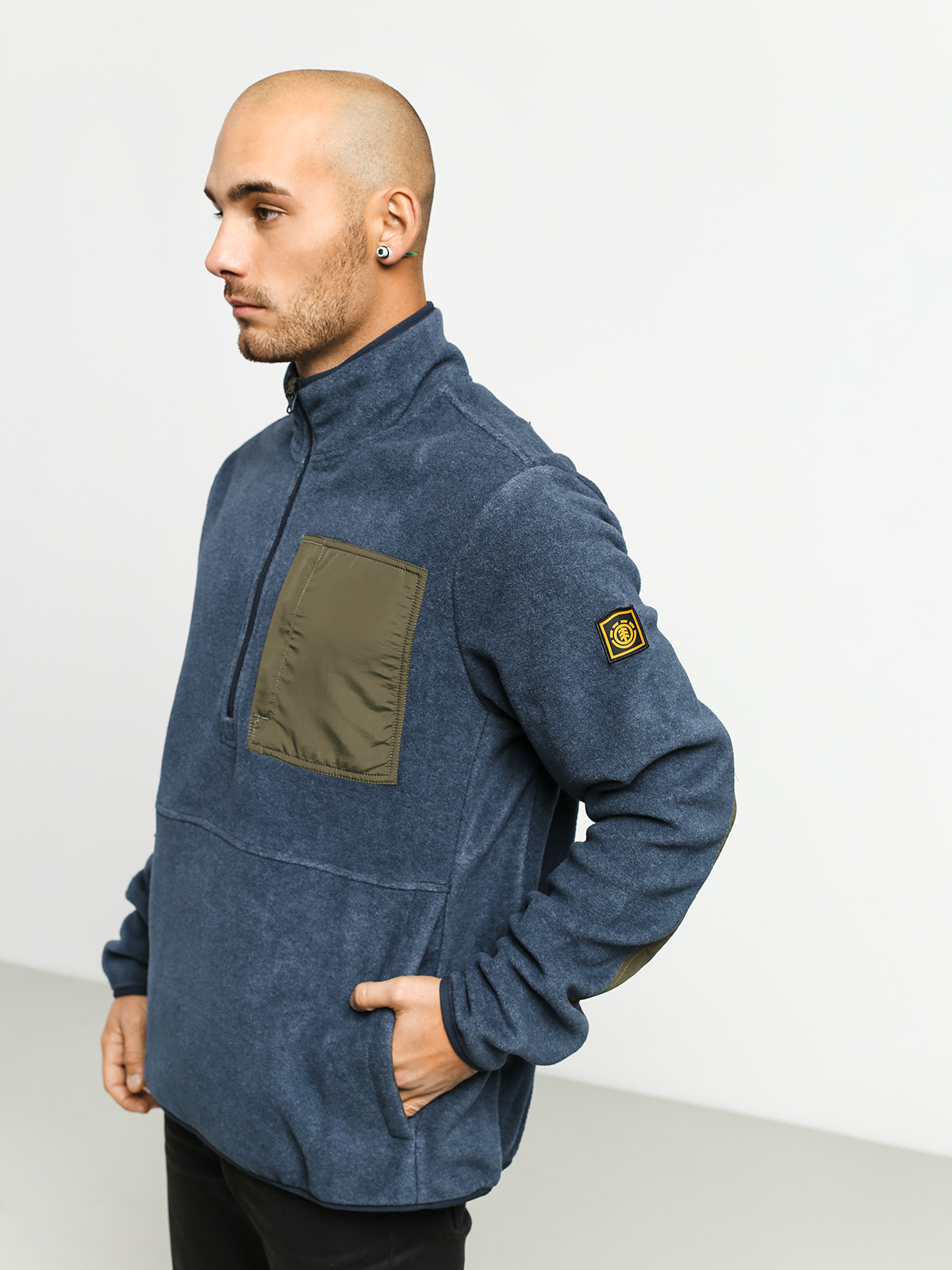 Element Windrift Qtr Zip Sweatshirt (eclipse nav hea)