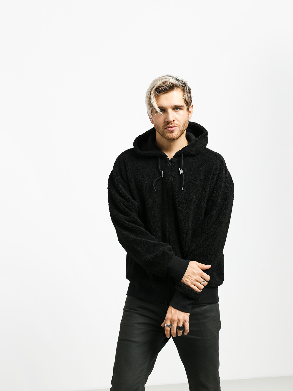 nike sherpa hoodie black