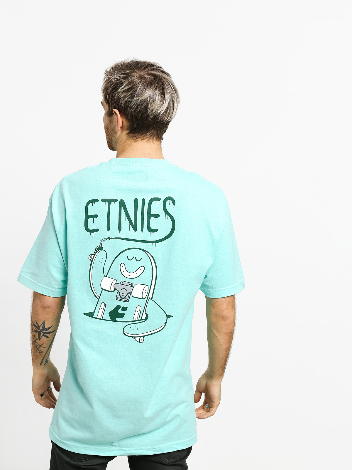Etnies Phil Morgan Skate Tag T-shirt (aqua)