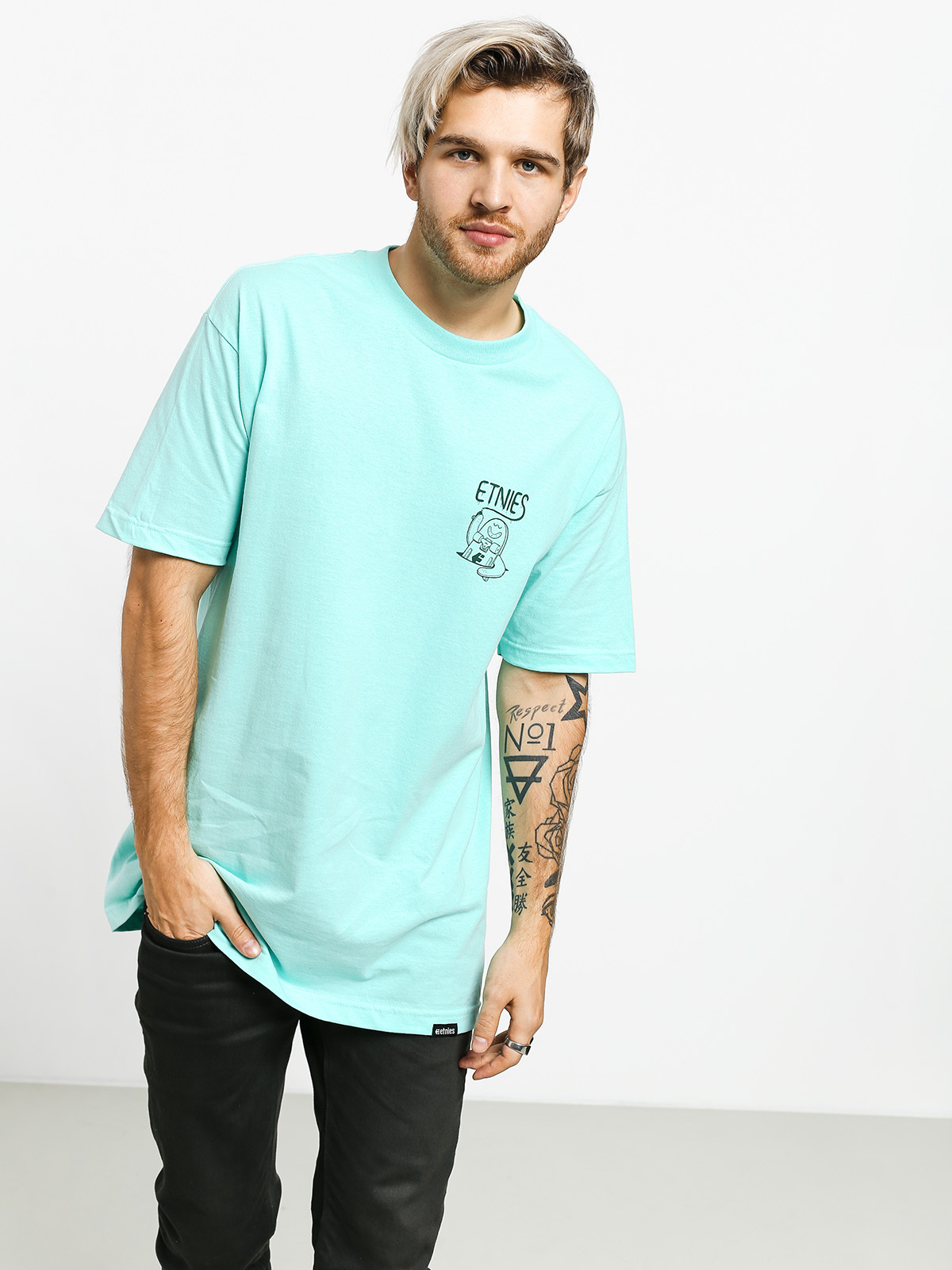 Etnies Phil Morgan Skate Tag T-shirt (aqua)