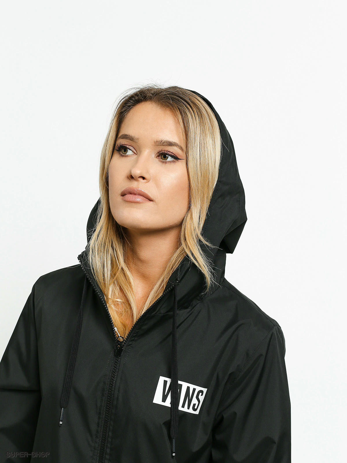 black vans windbreaker womens