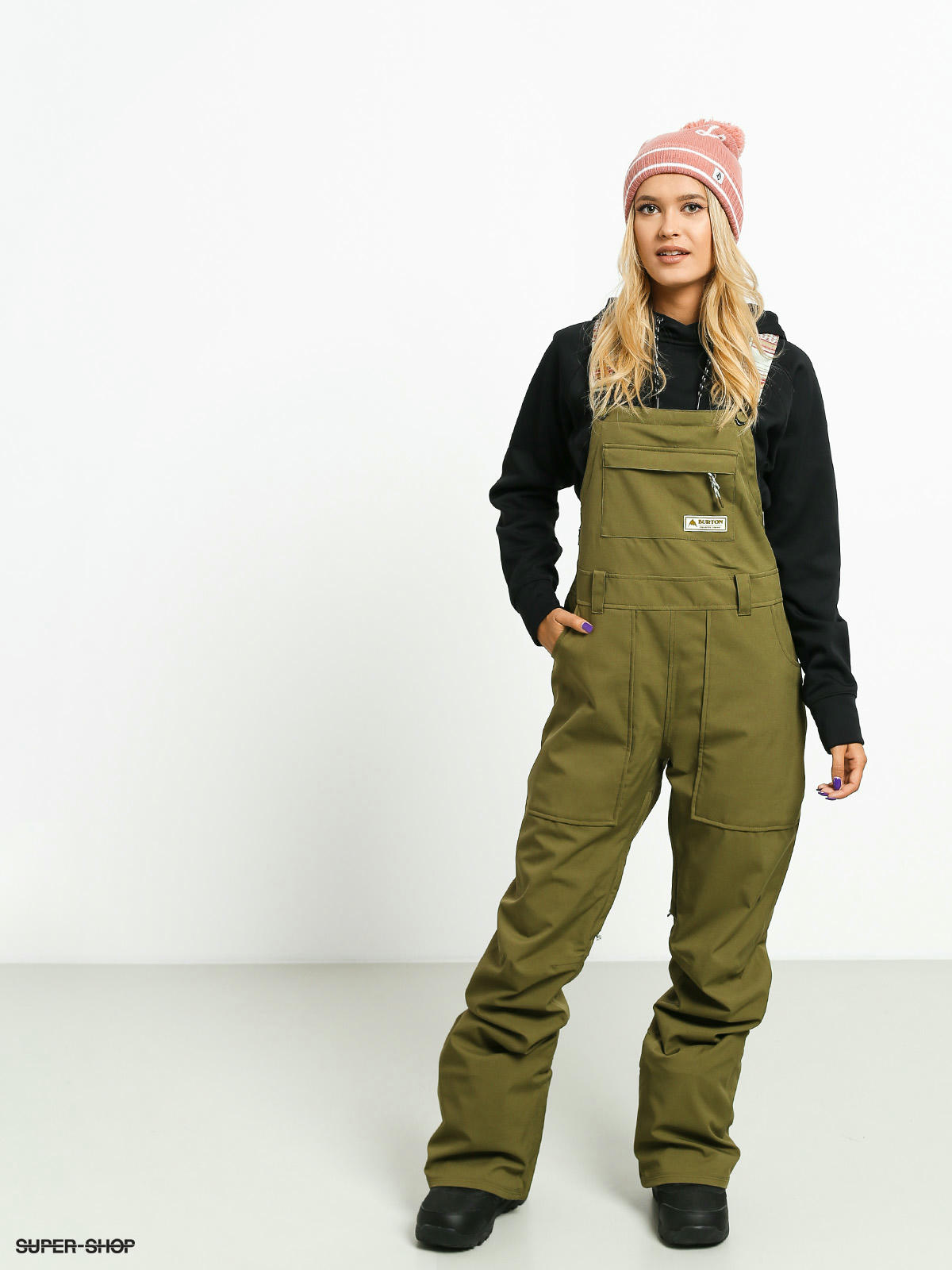 Womens Burton Avalon Bib Snowboard pants (martini olive)