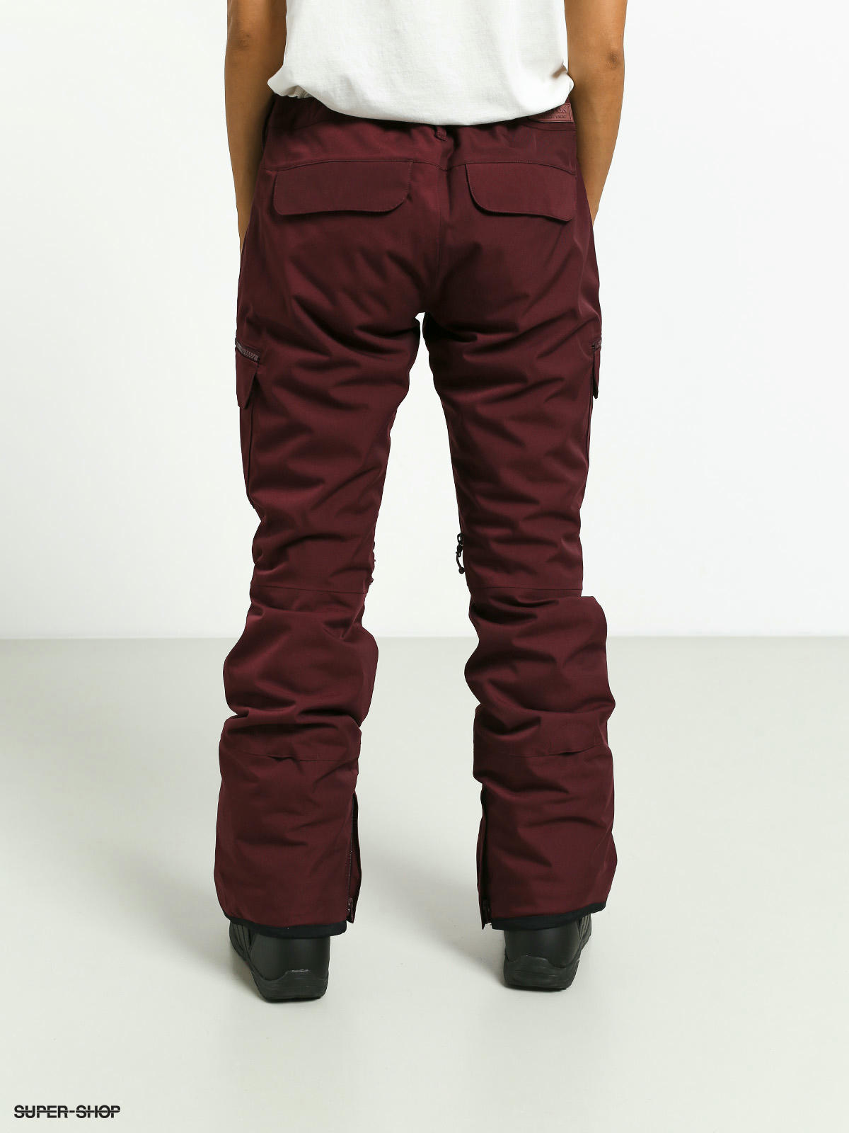 maroon snowboard pants