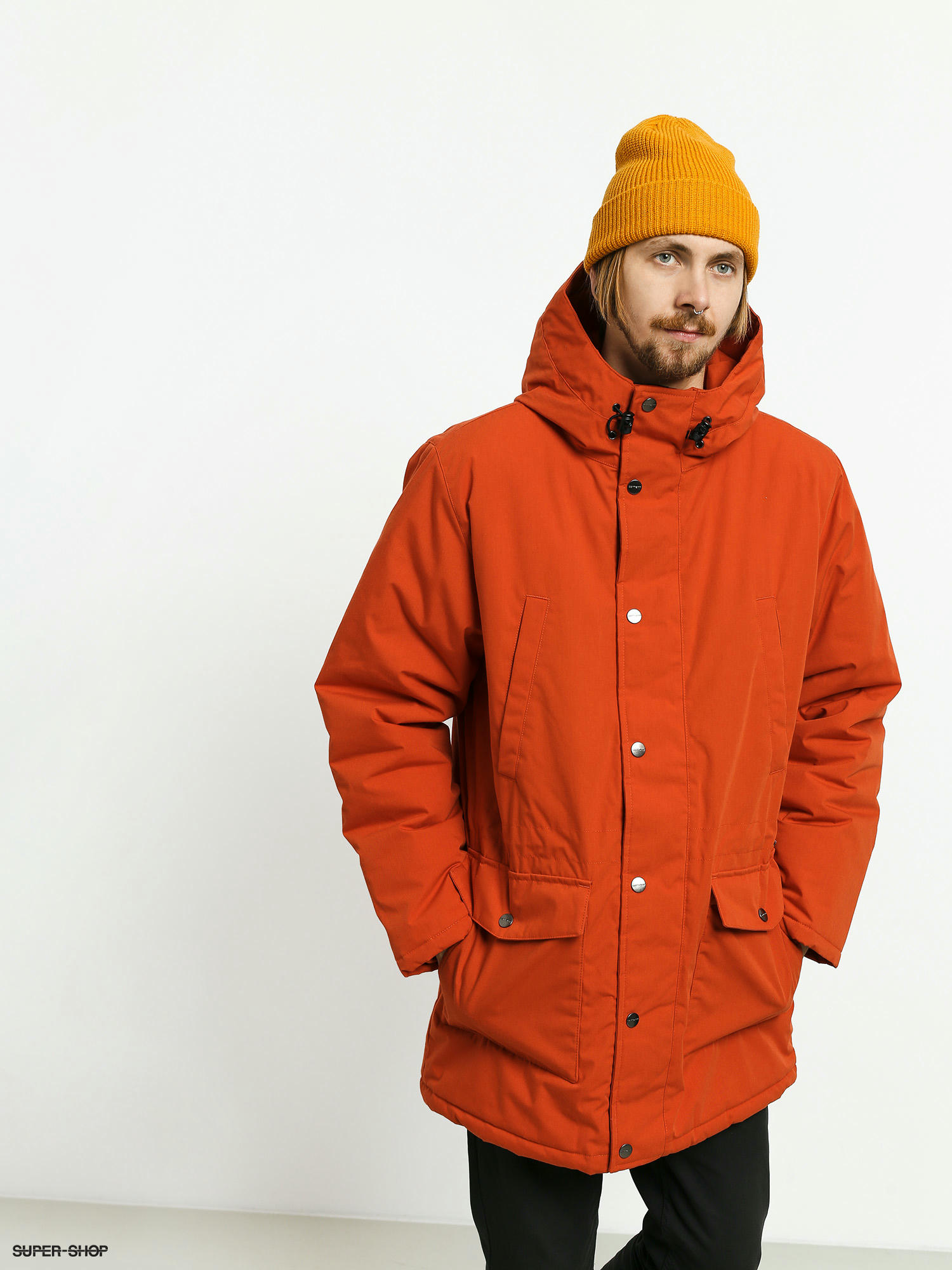 Carhartt WIP Tropper Parka Jacket brick orange