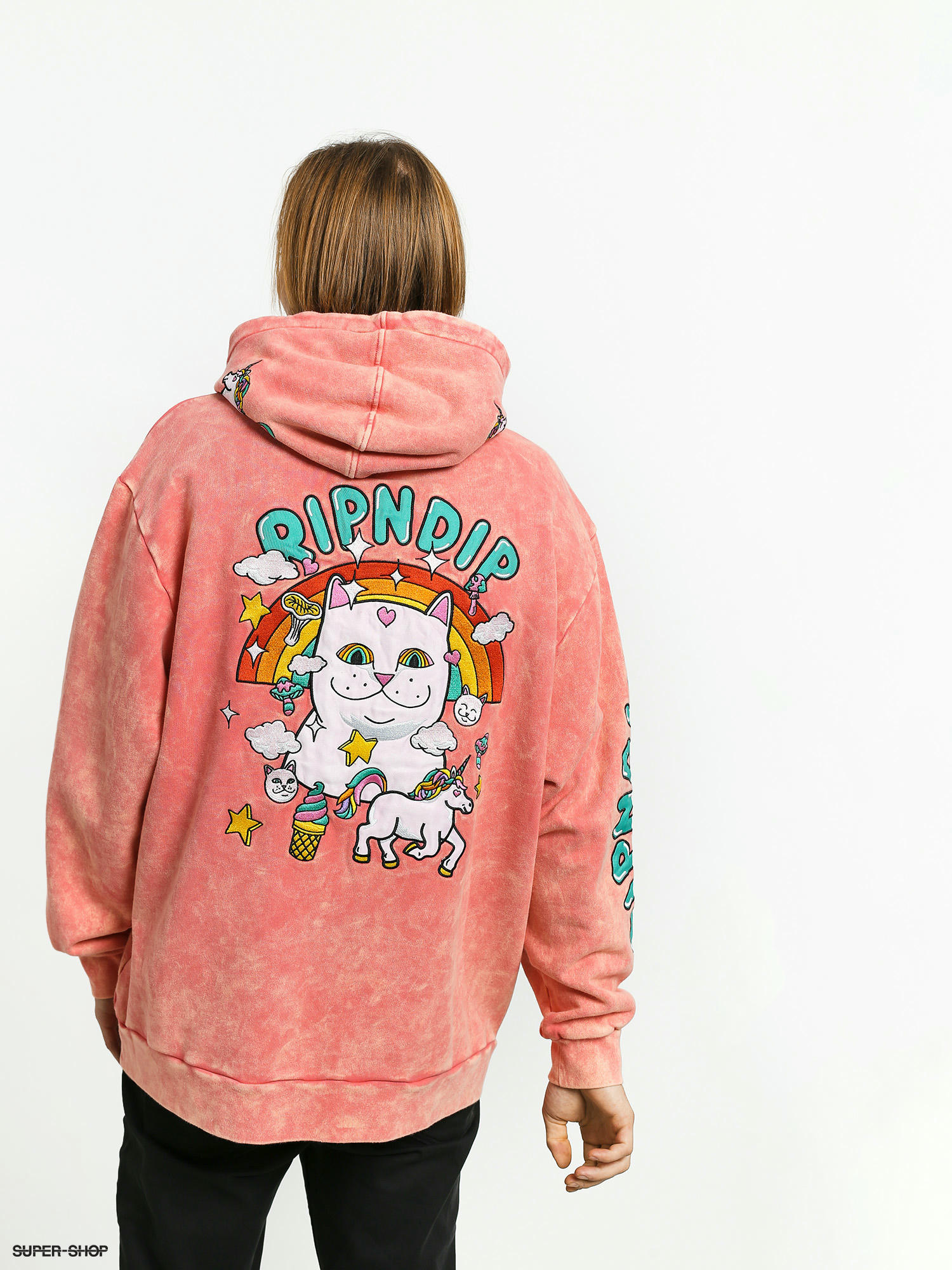 ripndip hoodie pink