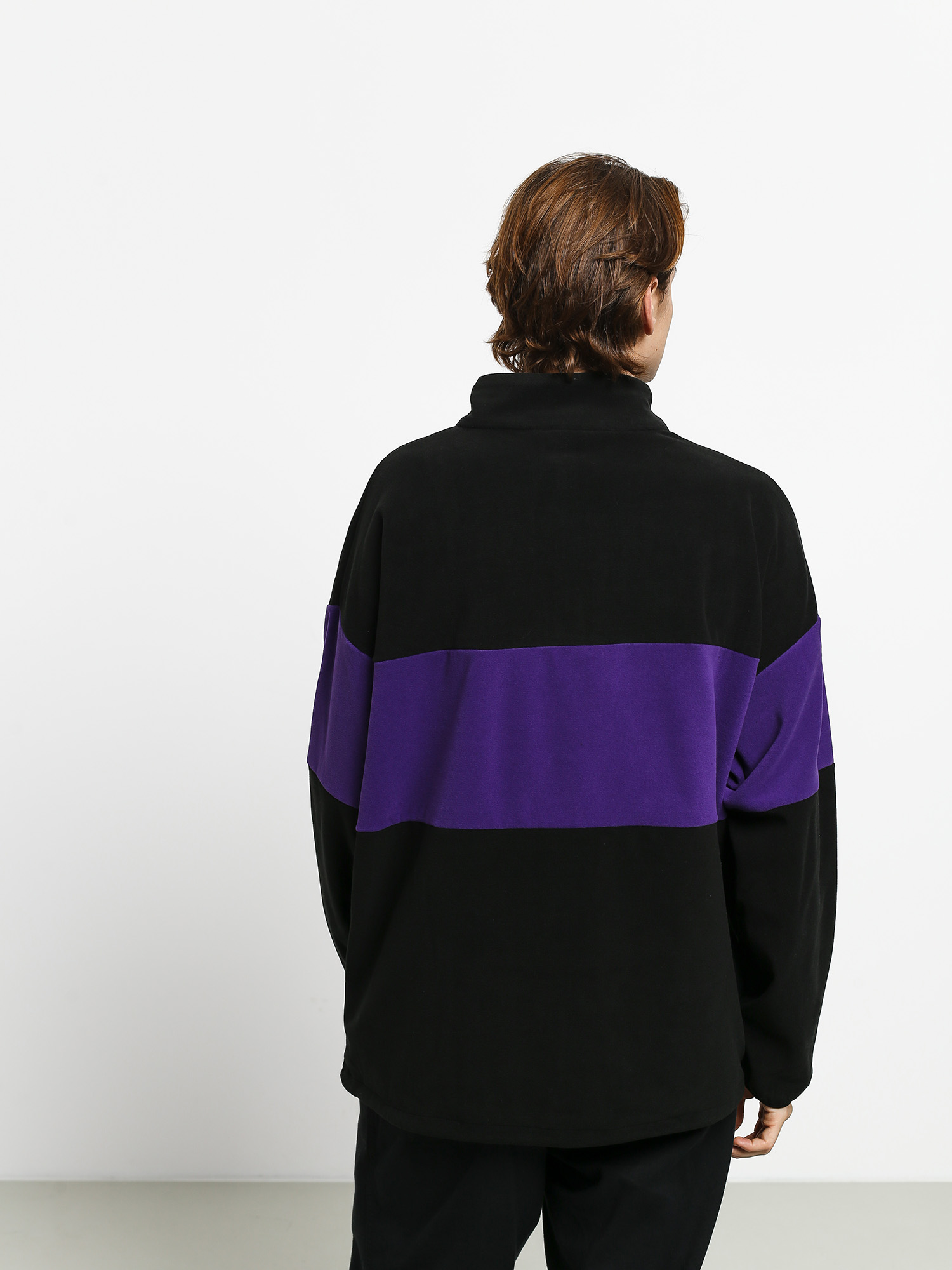 purple half zip sweatshirt