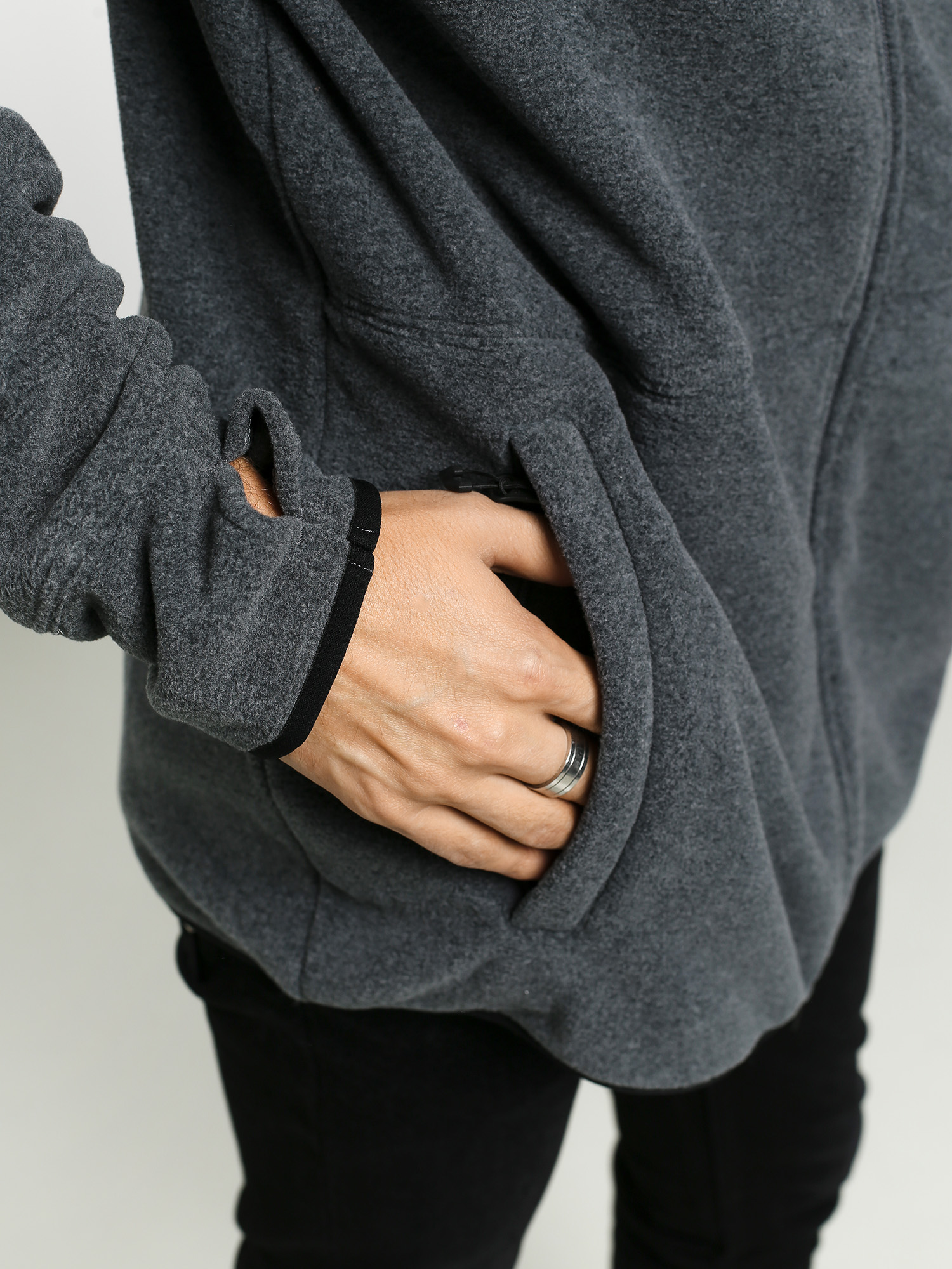 Mens Volcom Polartec Fleece HD Hoodie (hgr)