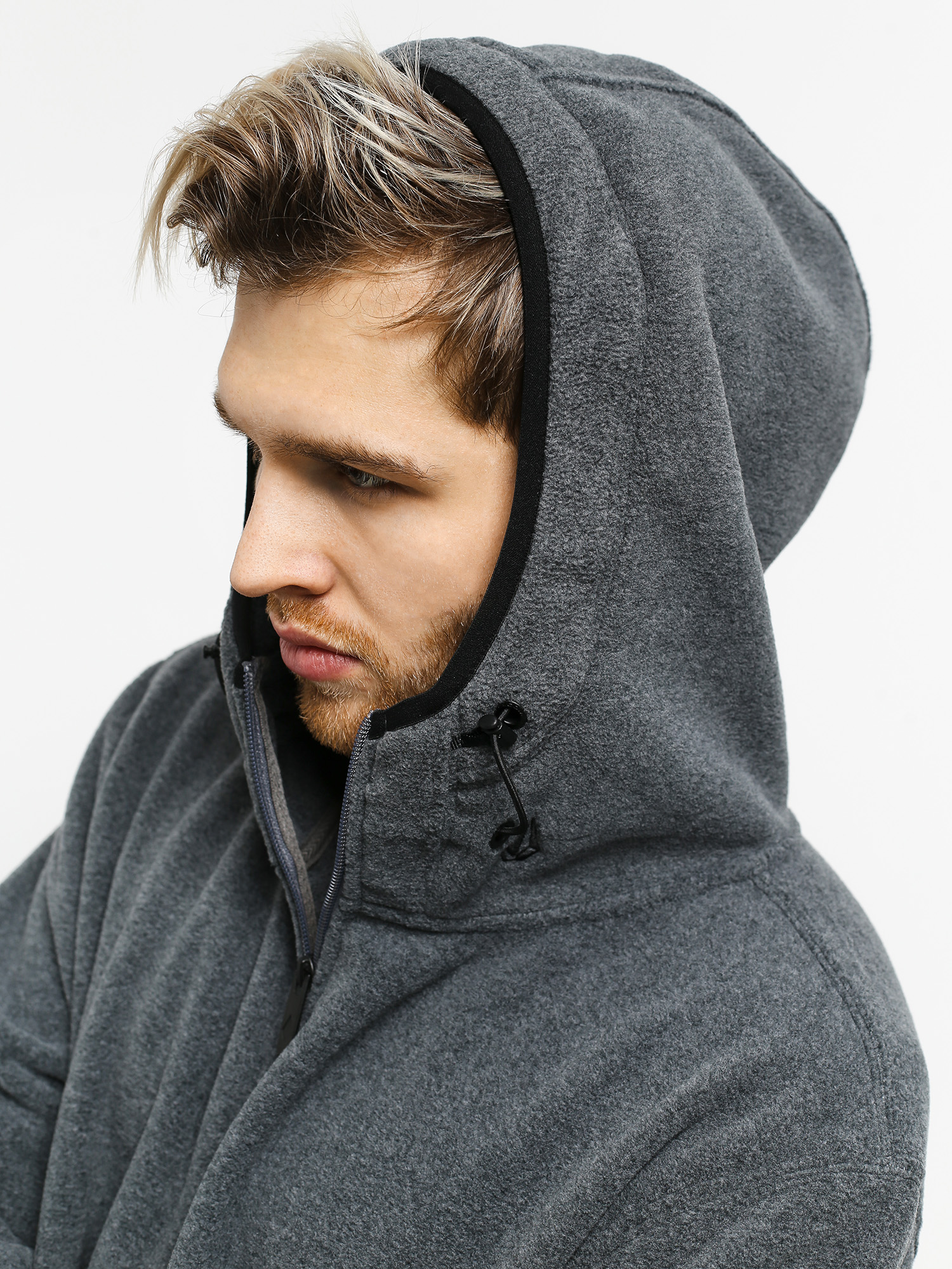 Mens Volcom Polartec Fleece HD Hoodie (hgr)