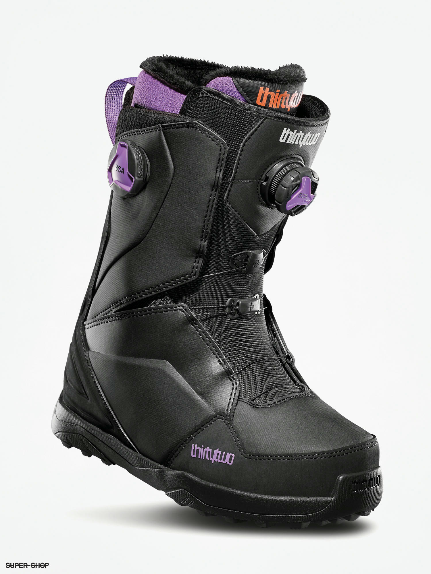 purple snowboard boots