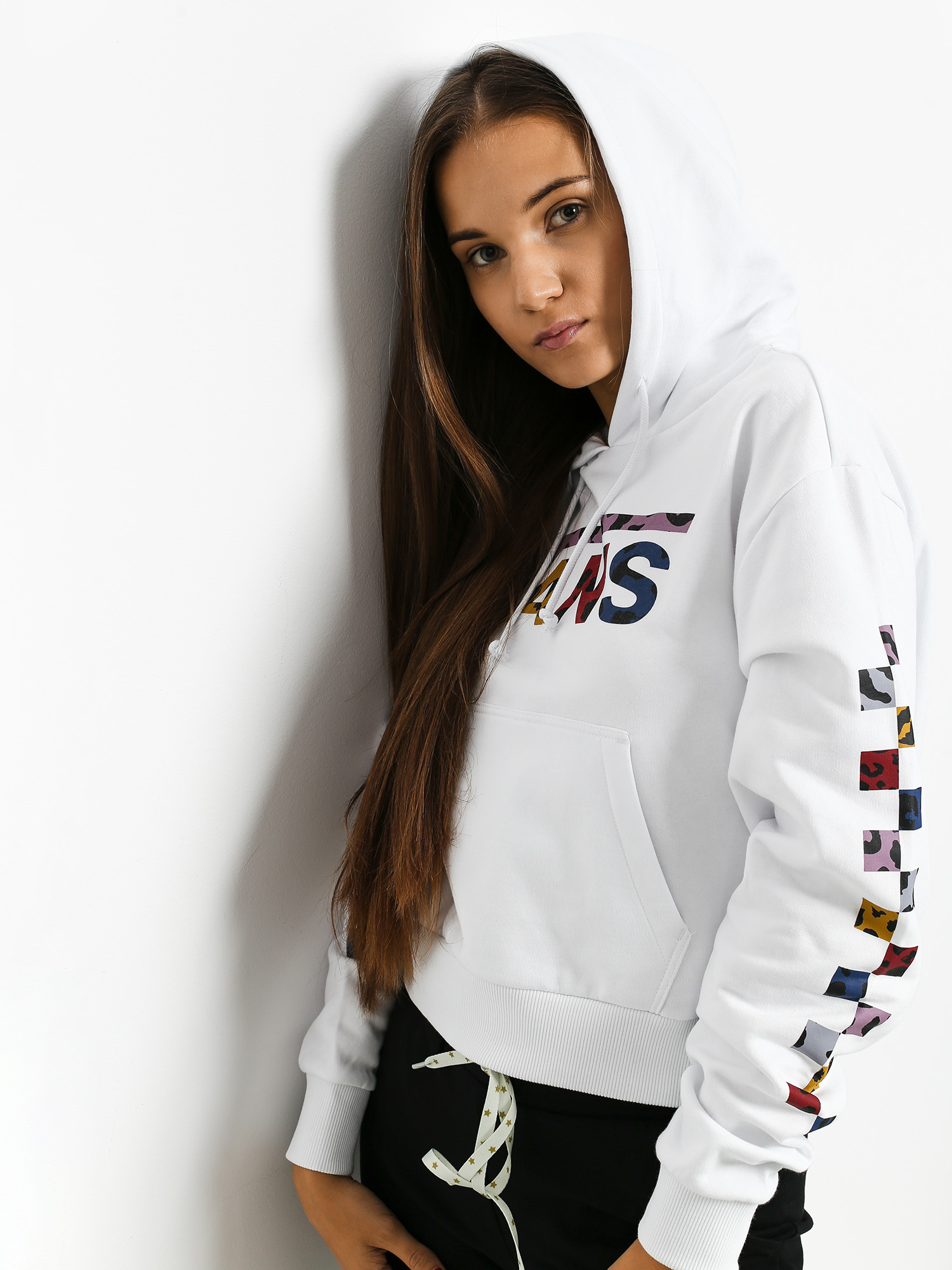 vans patchwork checkered hoodie