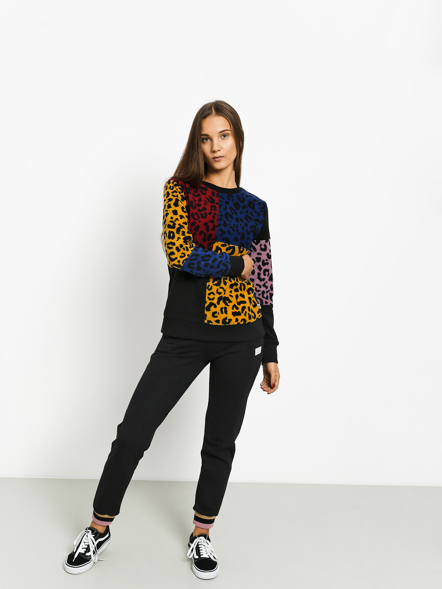 vans leopard sweatshirt