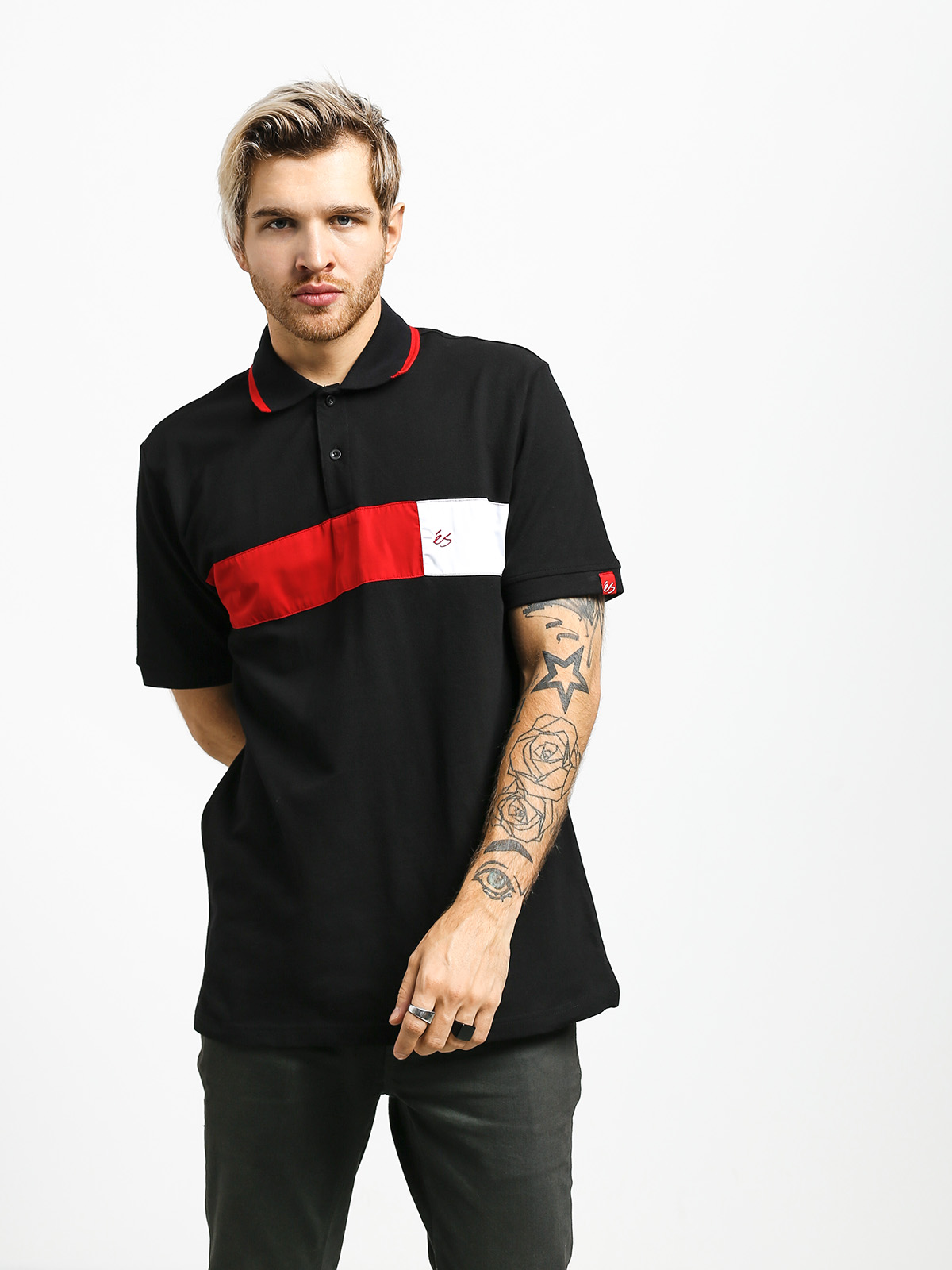 Es Mitga Polo T Shirt Black es mitga polo t shirt black