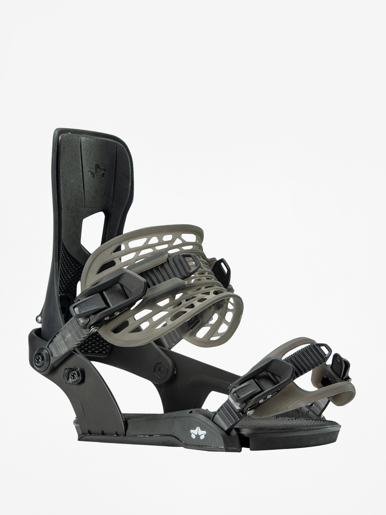 black snowboard bindings