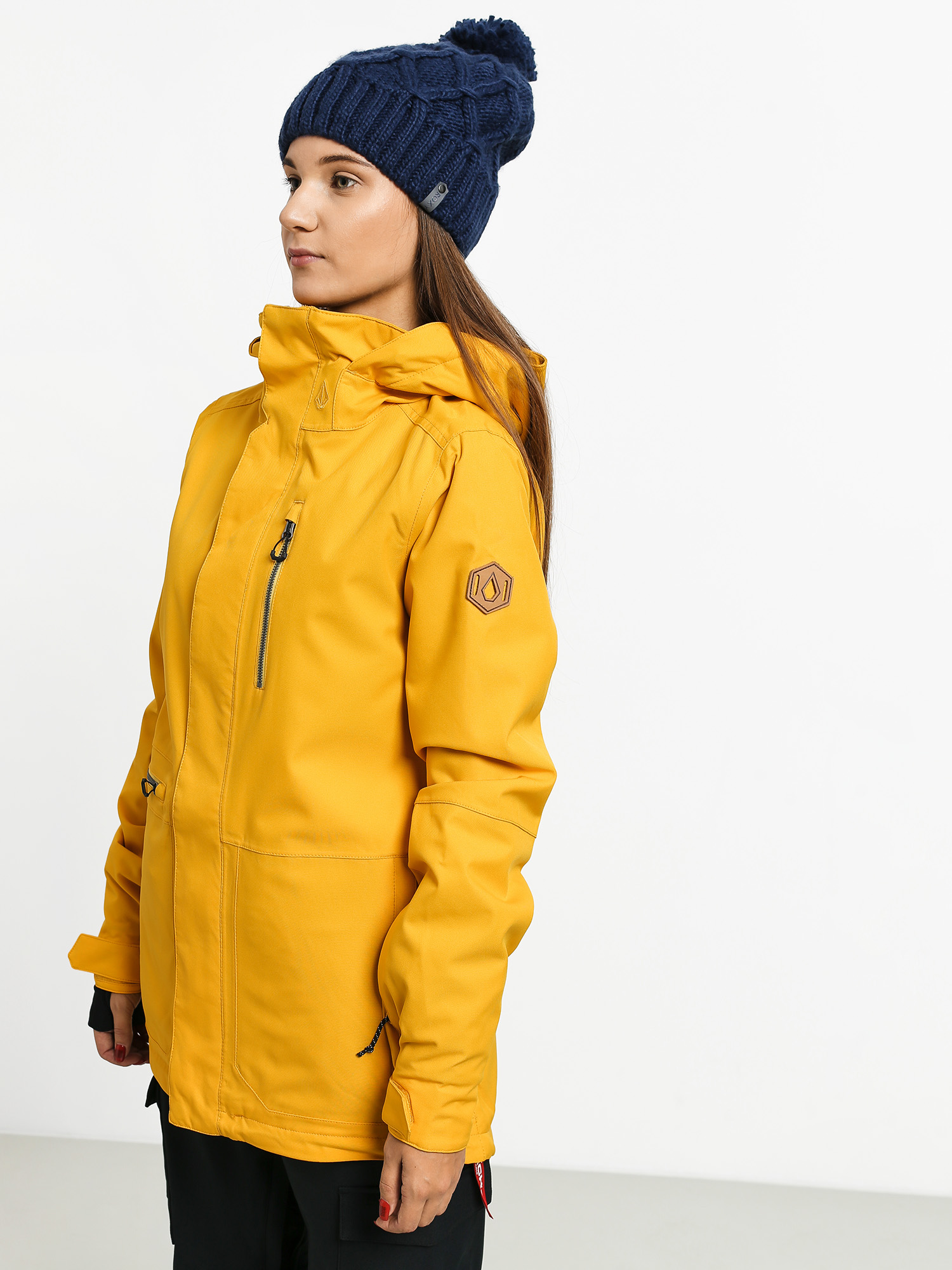 Womens Volcom Shelter 3D Strch Snowboard jacket (yel)