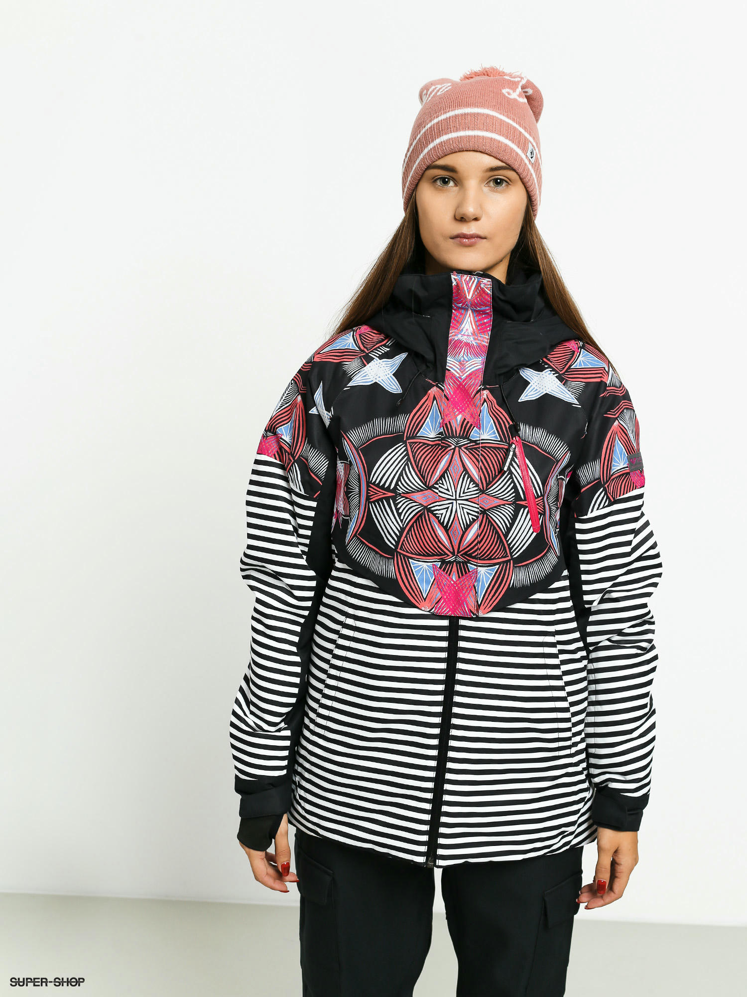 Roxy frozen outlet flow ski jacket