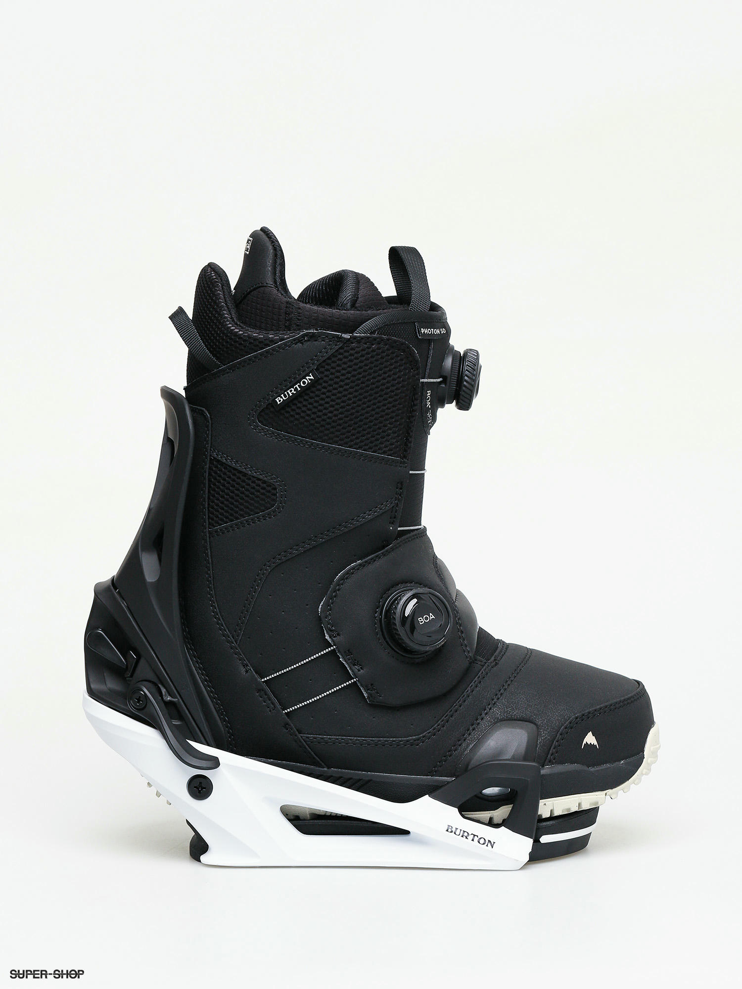 Mens Burton Photon Step On Bindings Included Snowboard boots black black white