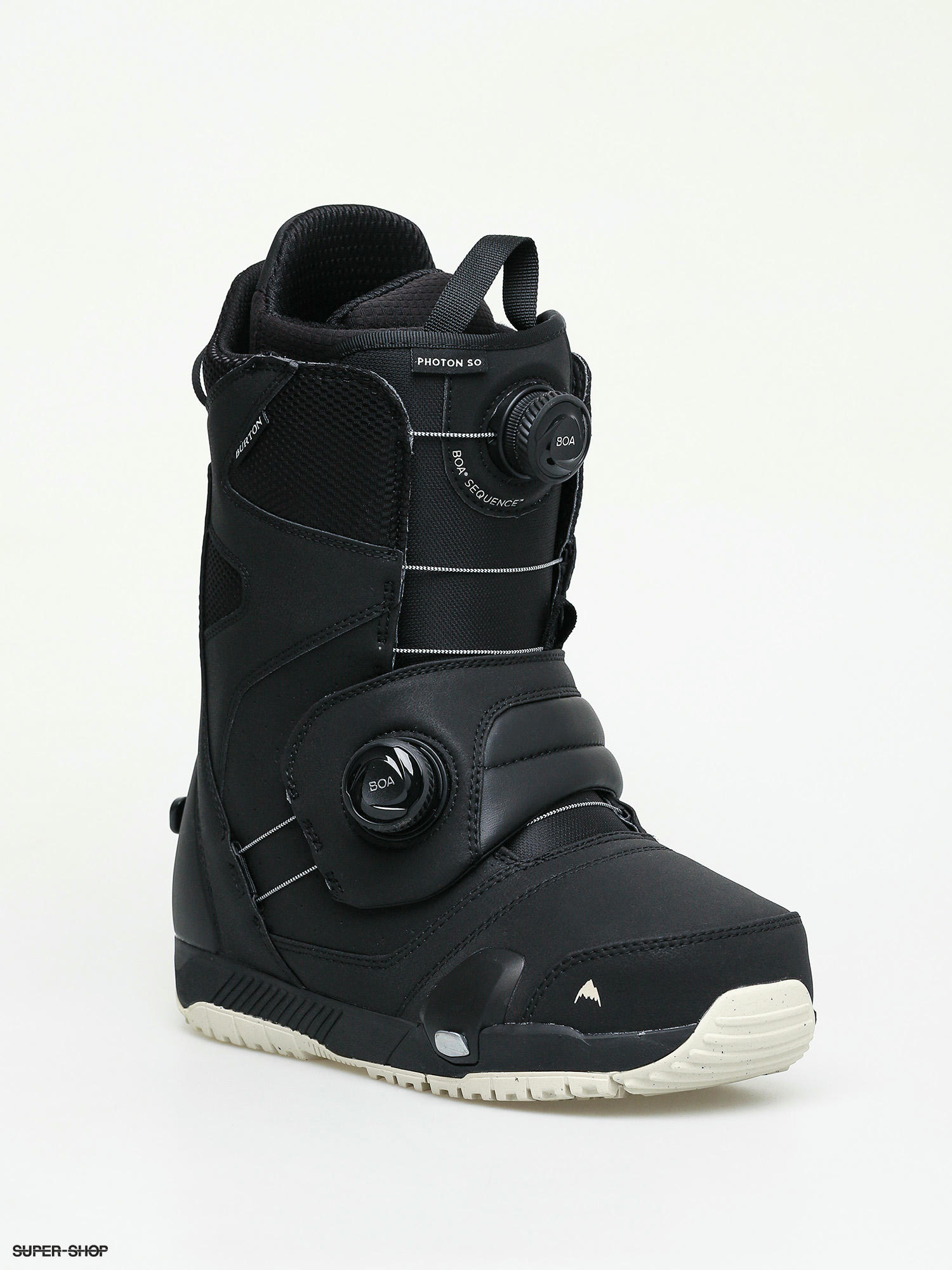 Mens Burton Photon Step On Bindings Included Snowboard boots  (black/black/white)