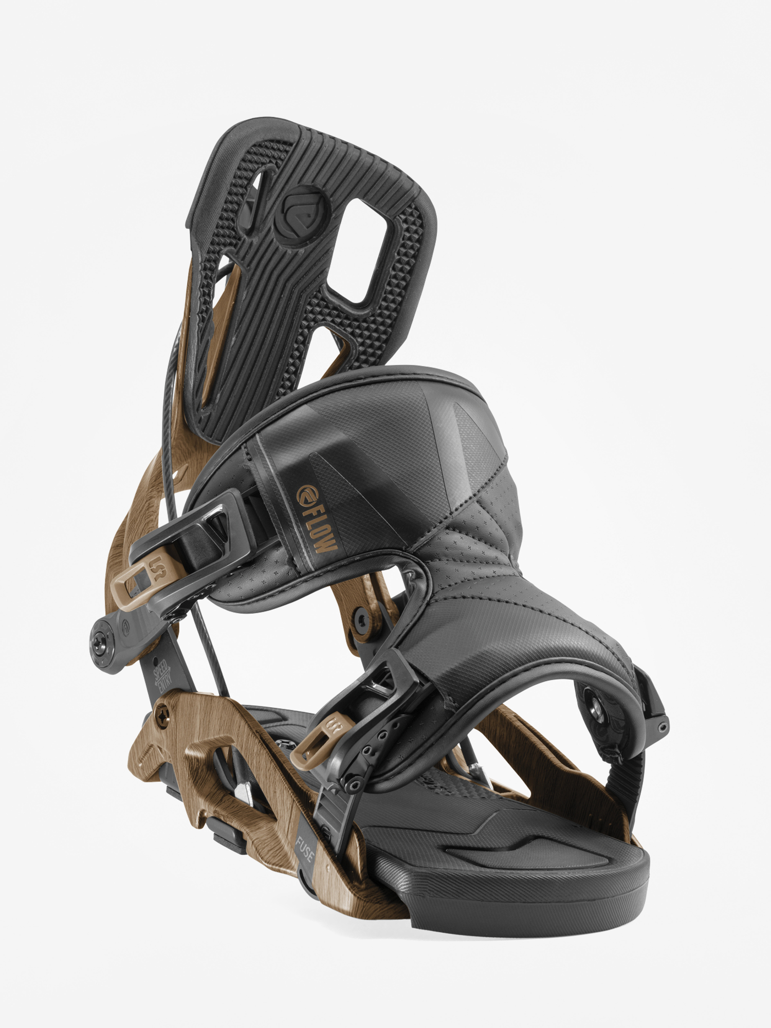 Mens Flow Fuse Snowboard bindings (brown)