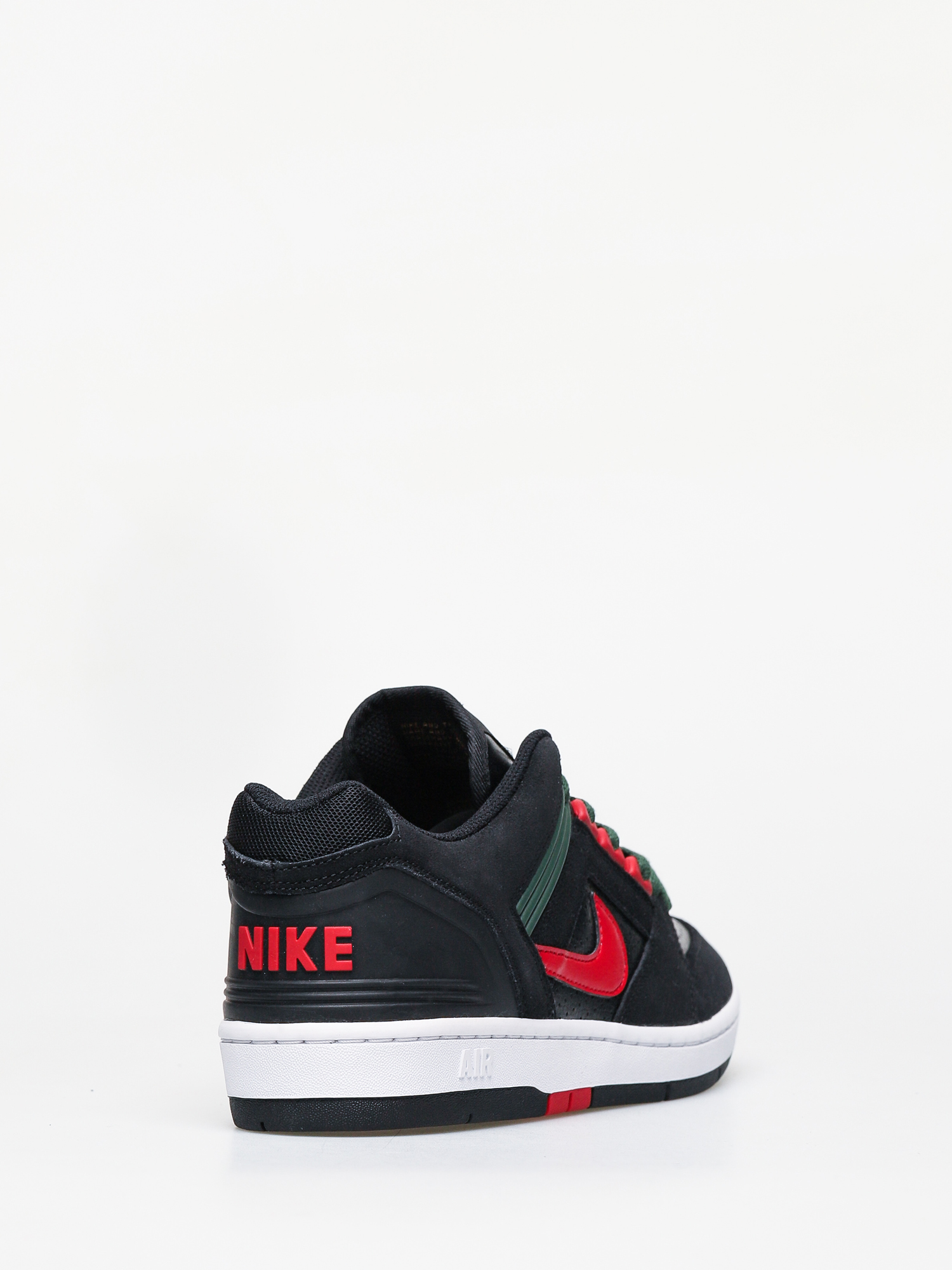 Nike SB Air Force II Low Shoes (black/gym red deep forest)