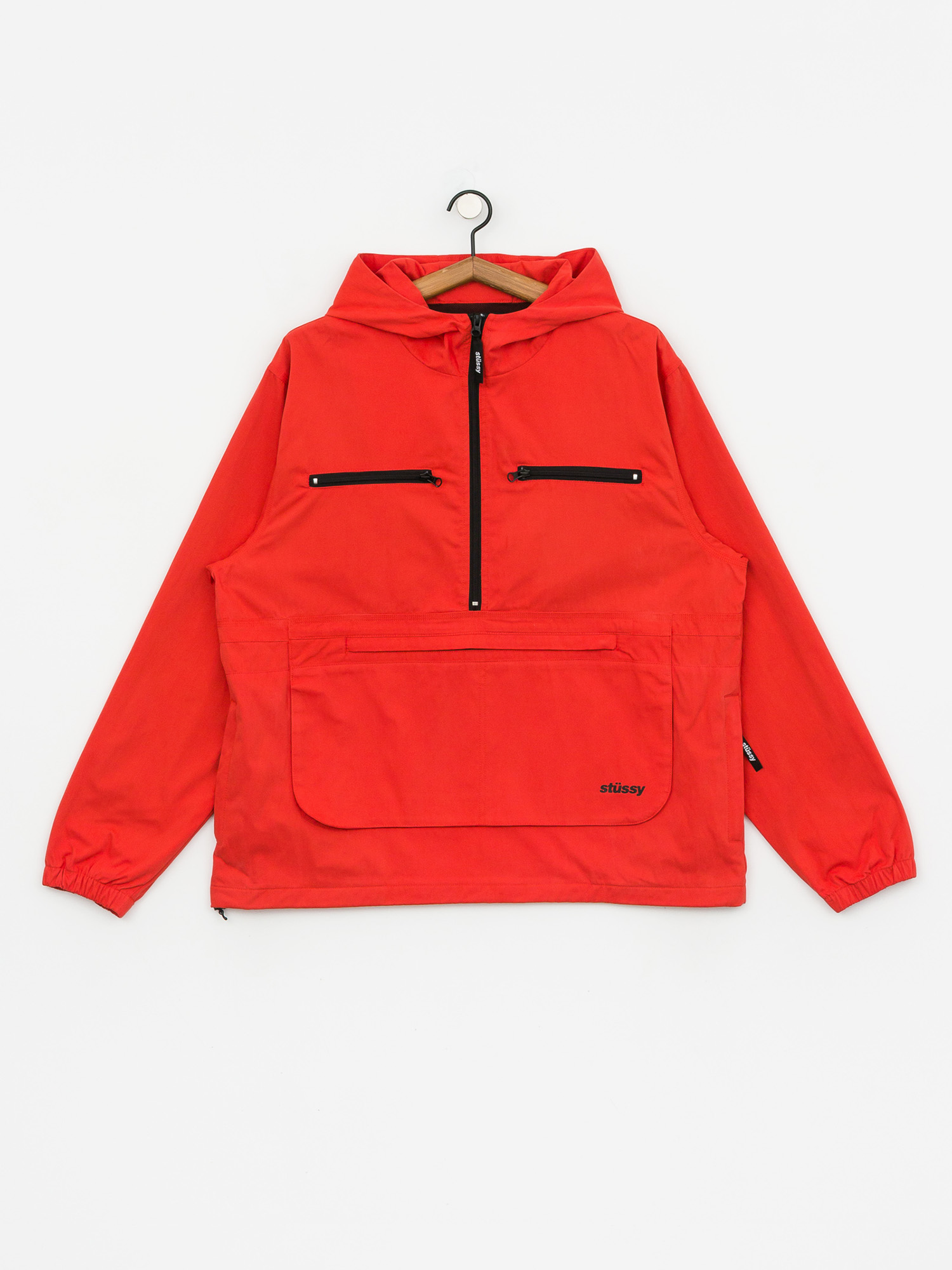 Stussy Big Pocket Anorak Jacket (red)