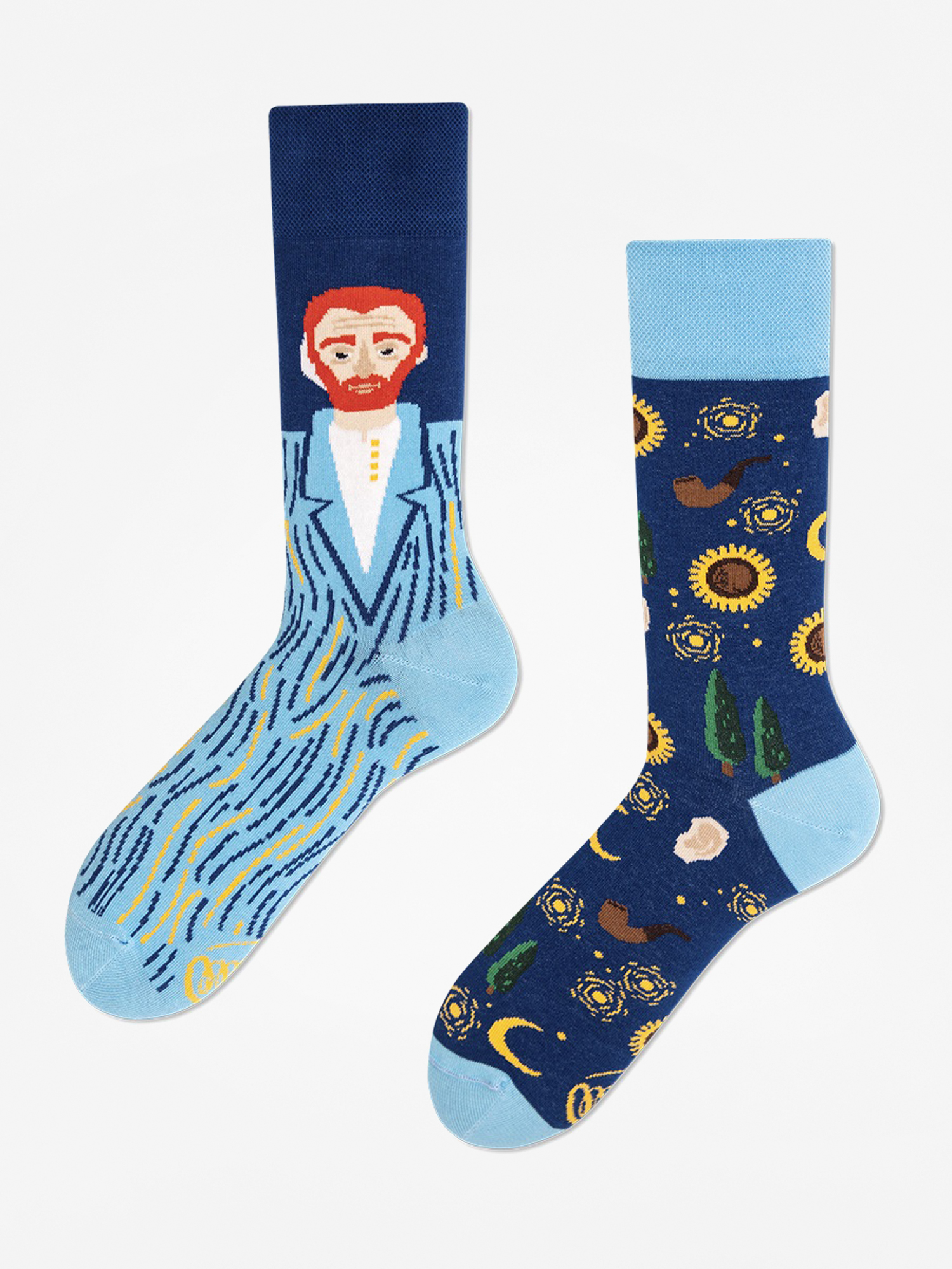Many Mornings True Vincent Socks (light blue/navy)
