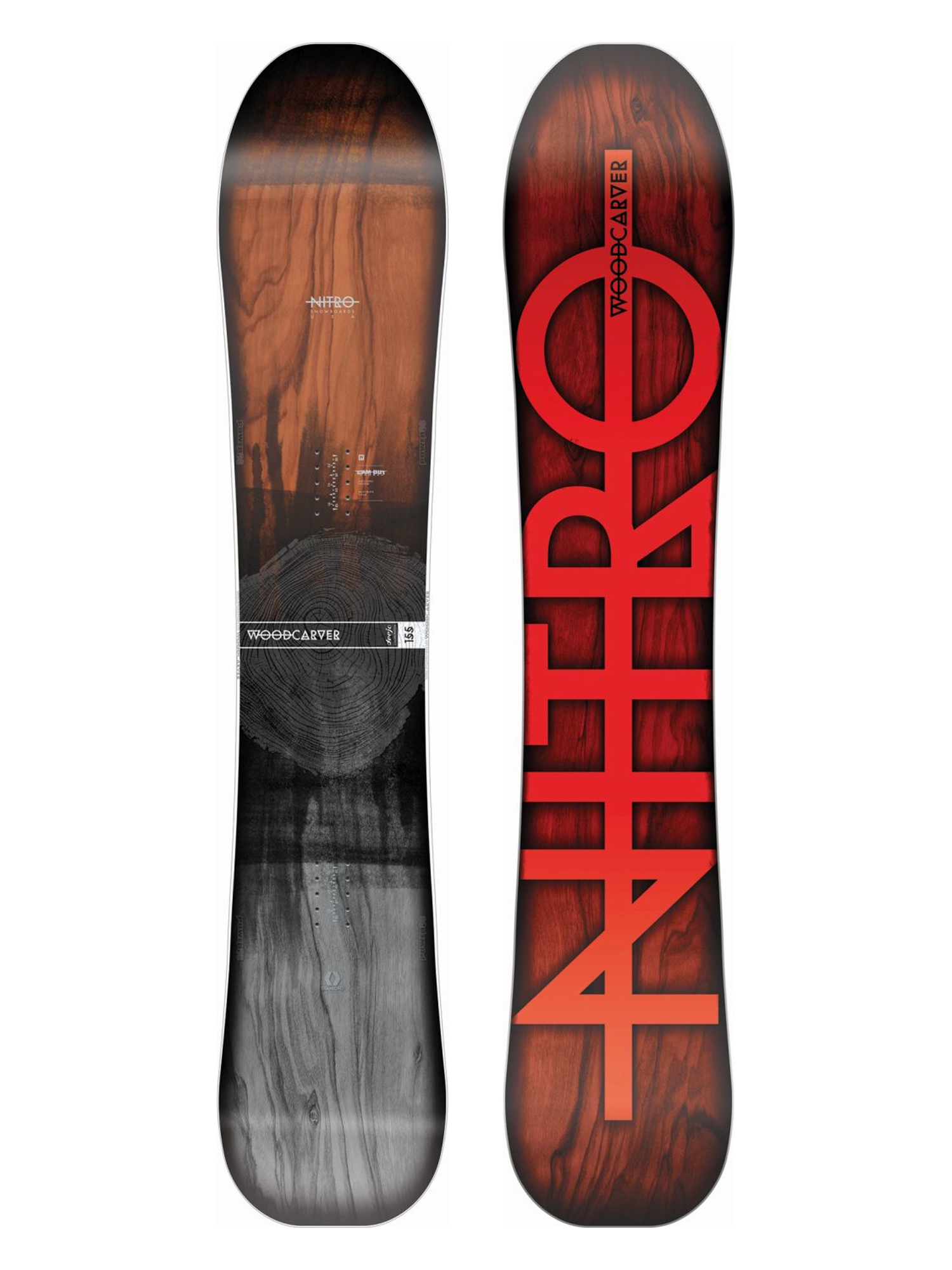 Mens Nitro Woodcarver Snowboard