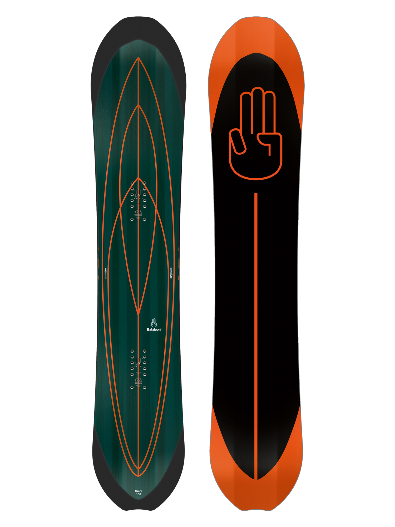 Mens Bataleon Omni Snowboard (black/orange)