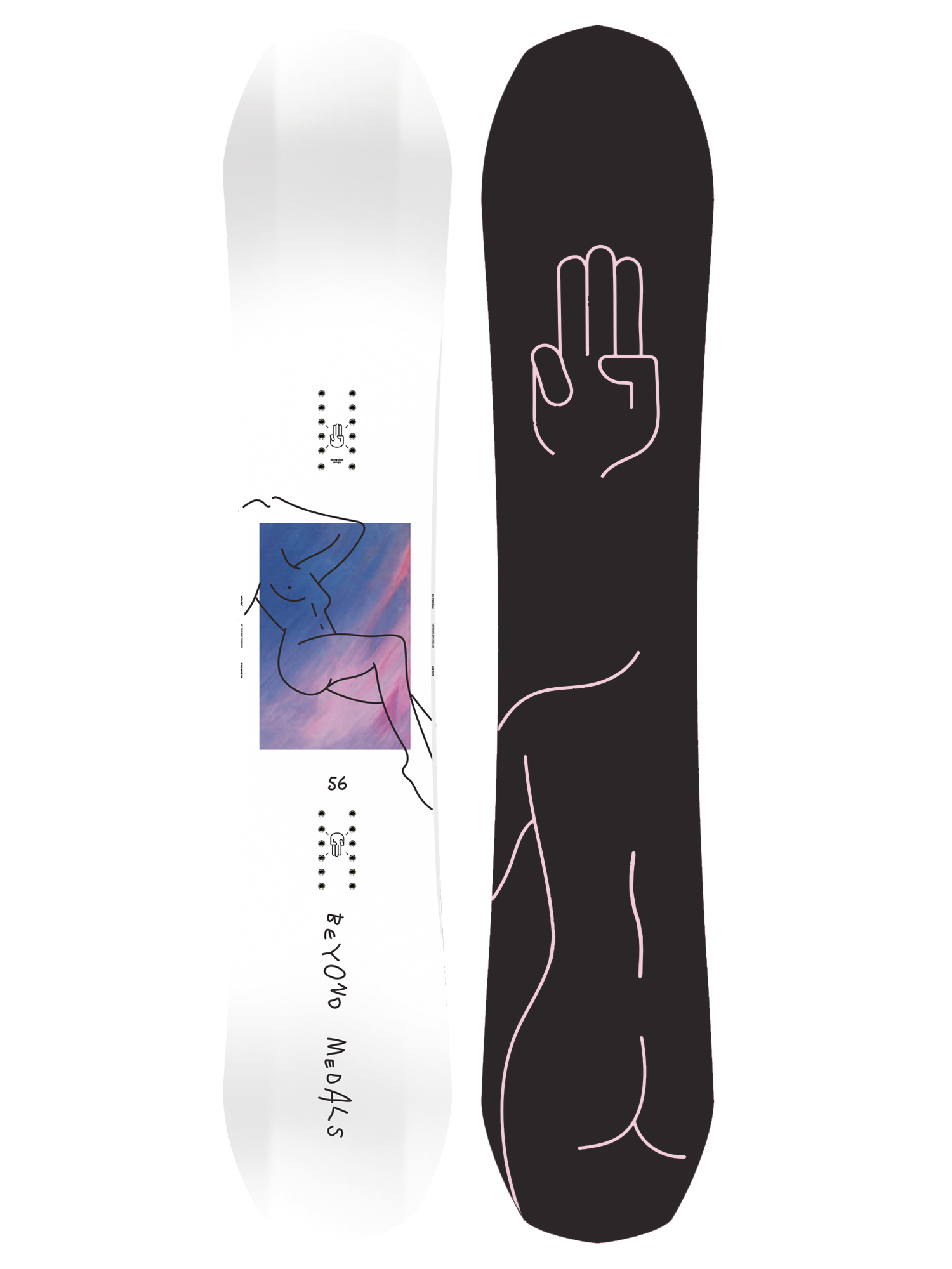 Mens Bataleon Goliath X Bynd Mdls Snowboard (black/pink)