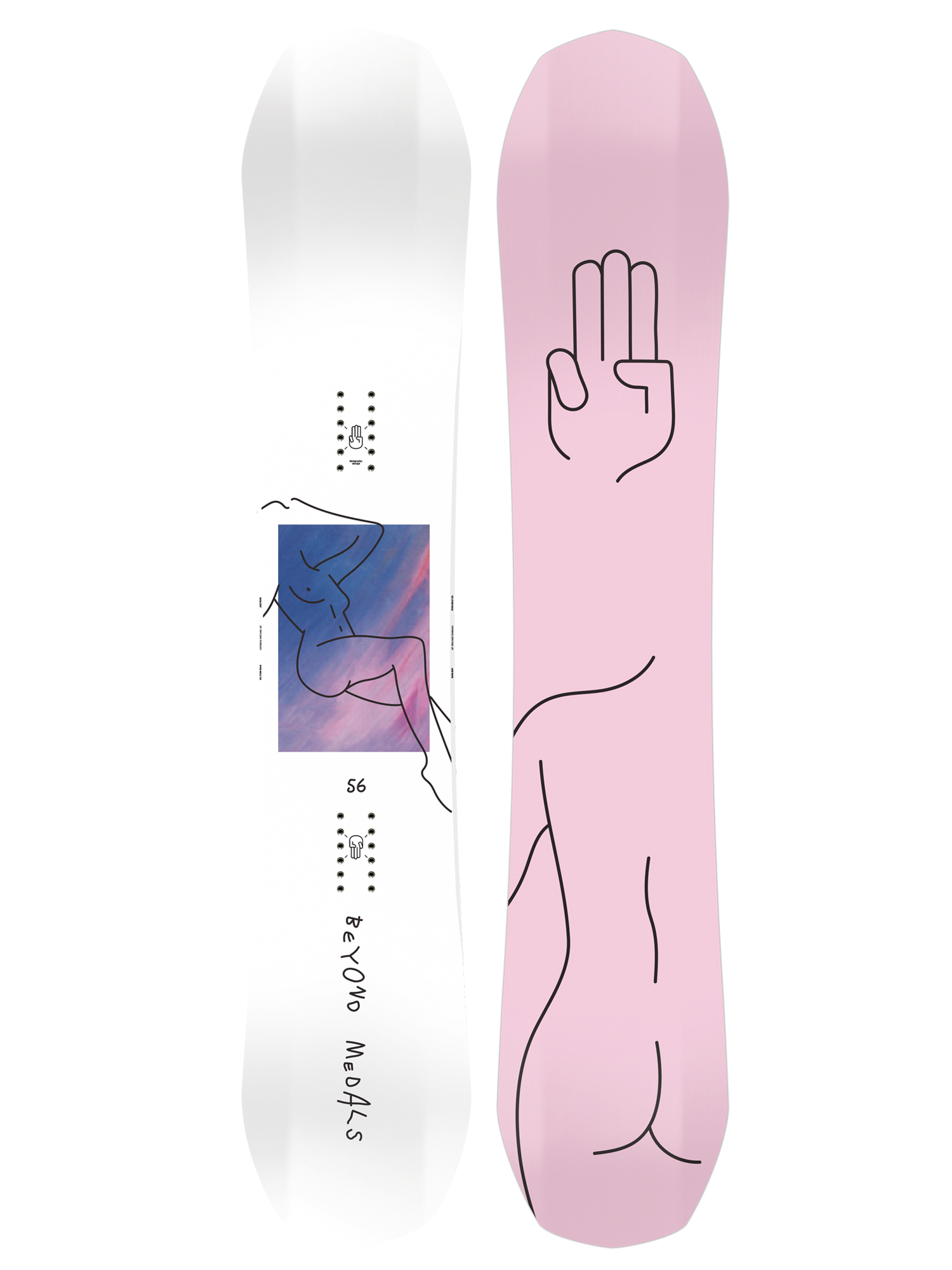 Mens Bataleon Goliath X Bynd Mdls Snowboard (pink/black)