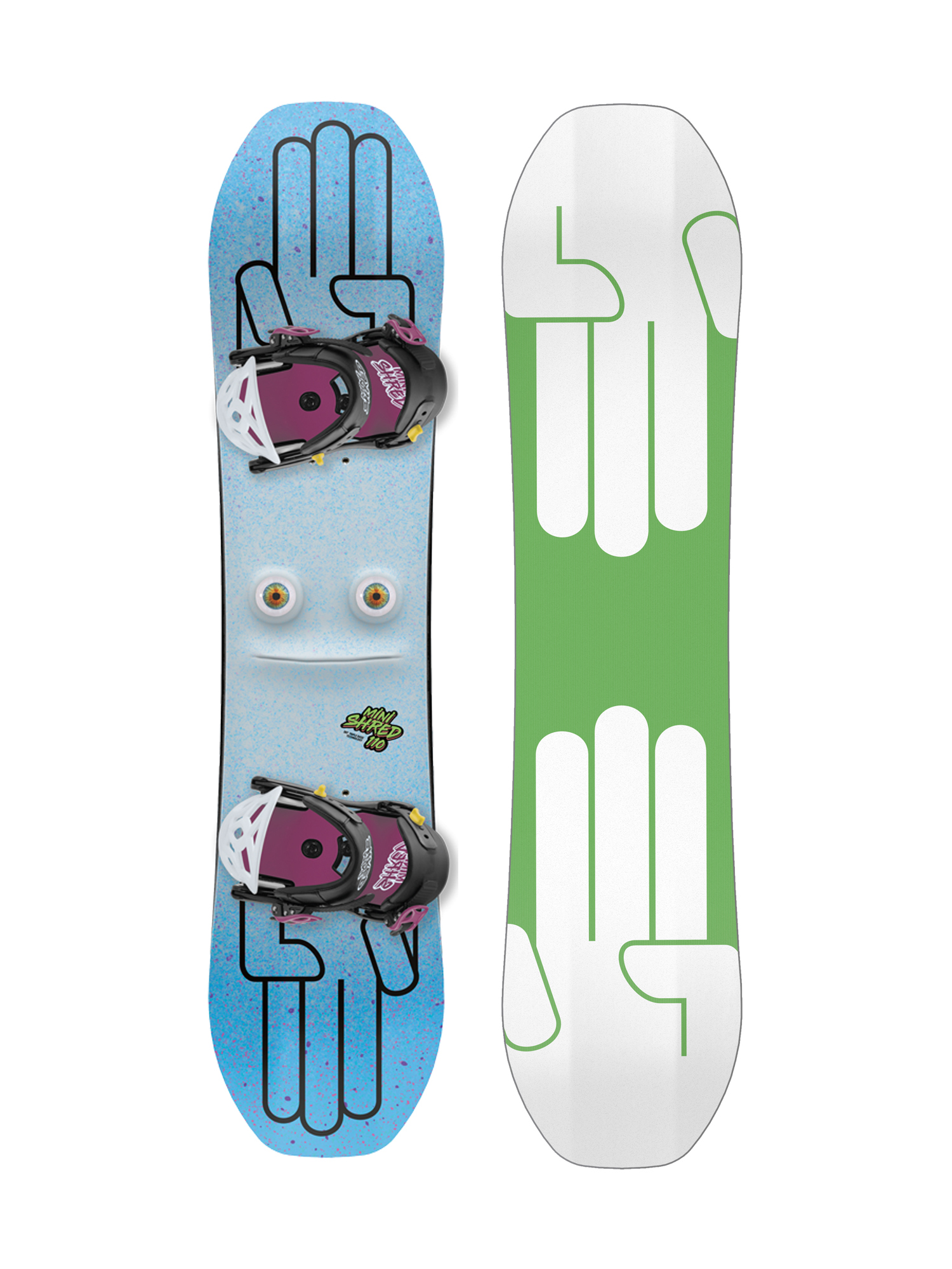 Bataleon Minishred Snowboard set (green/white)