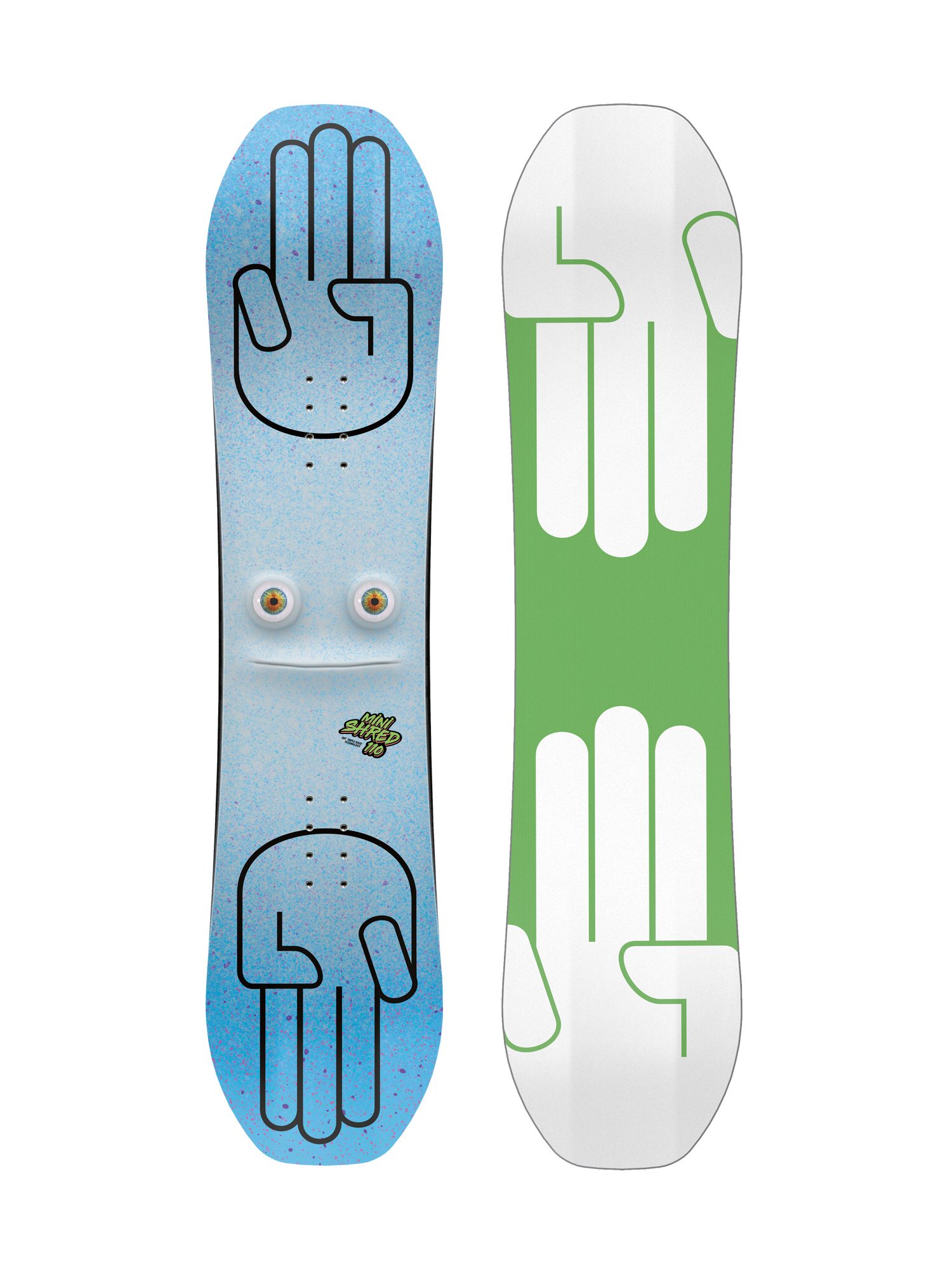 Bataleon Minishred Snowboard set (green/white)