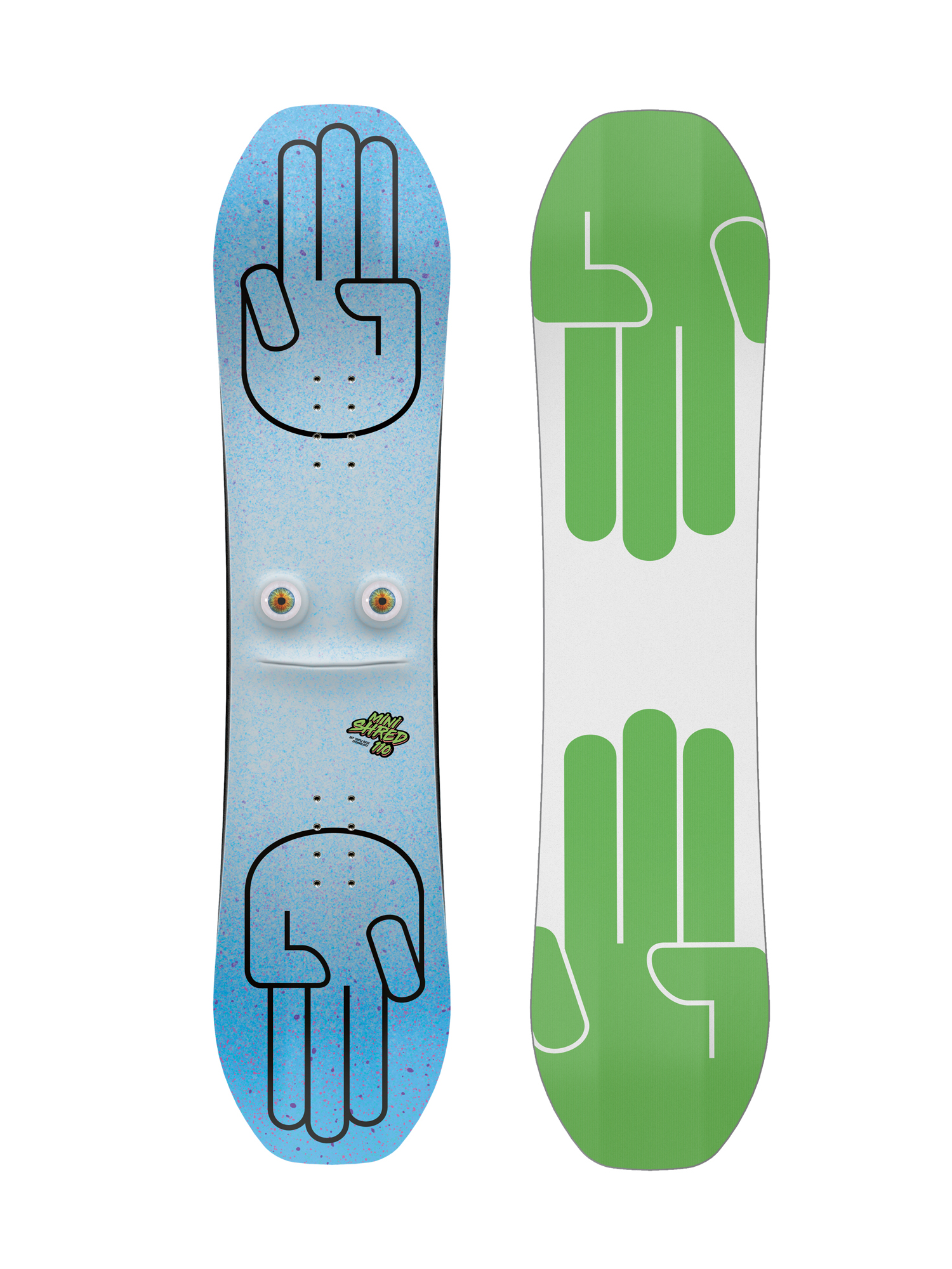 Bataleon Minishred Snowboard set - blue (white/green)