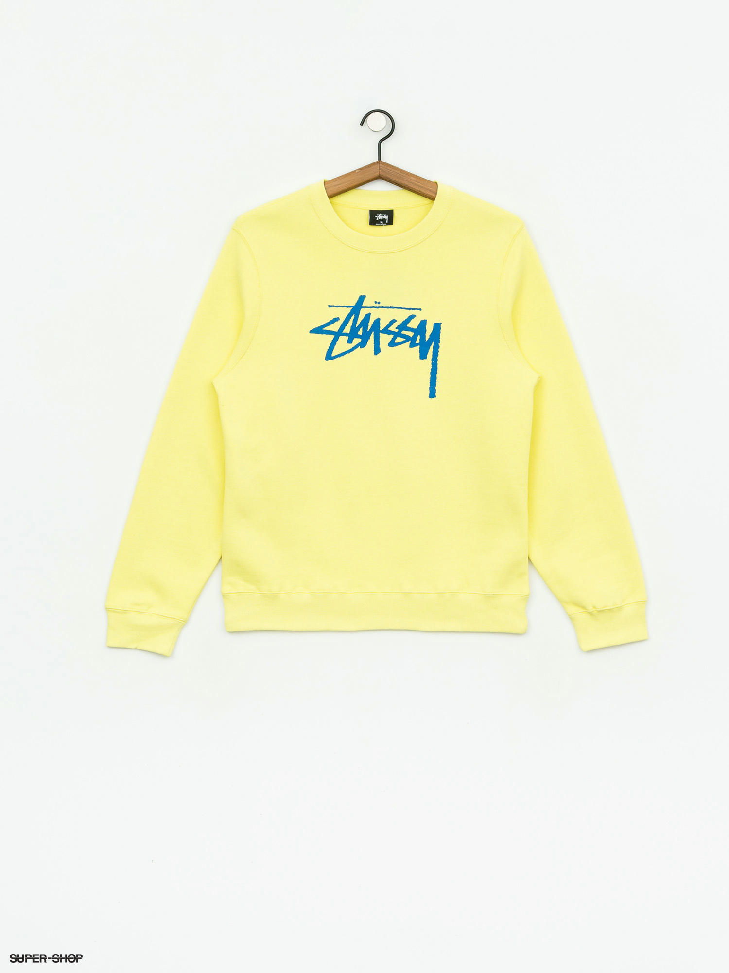 stussy yellow sweatshirt