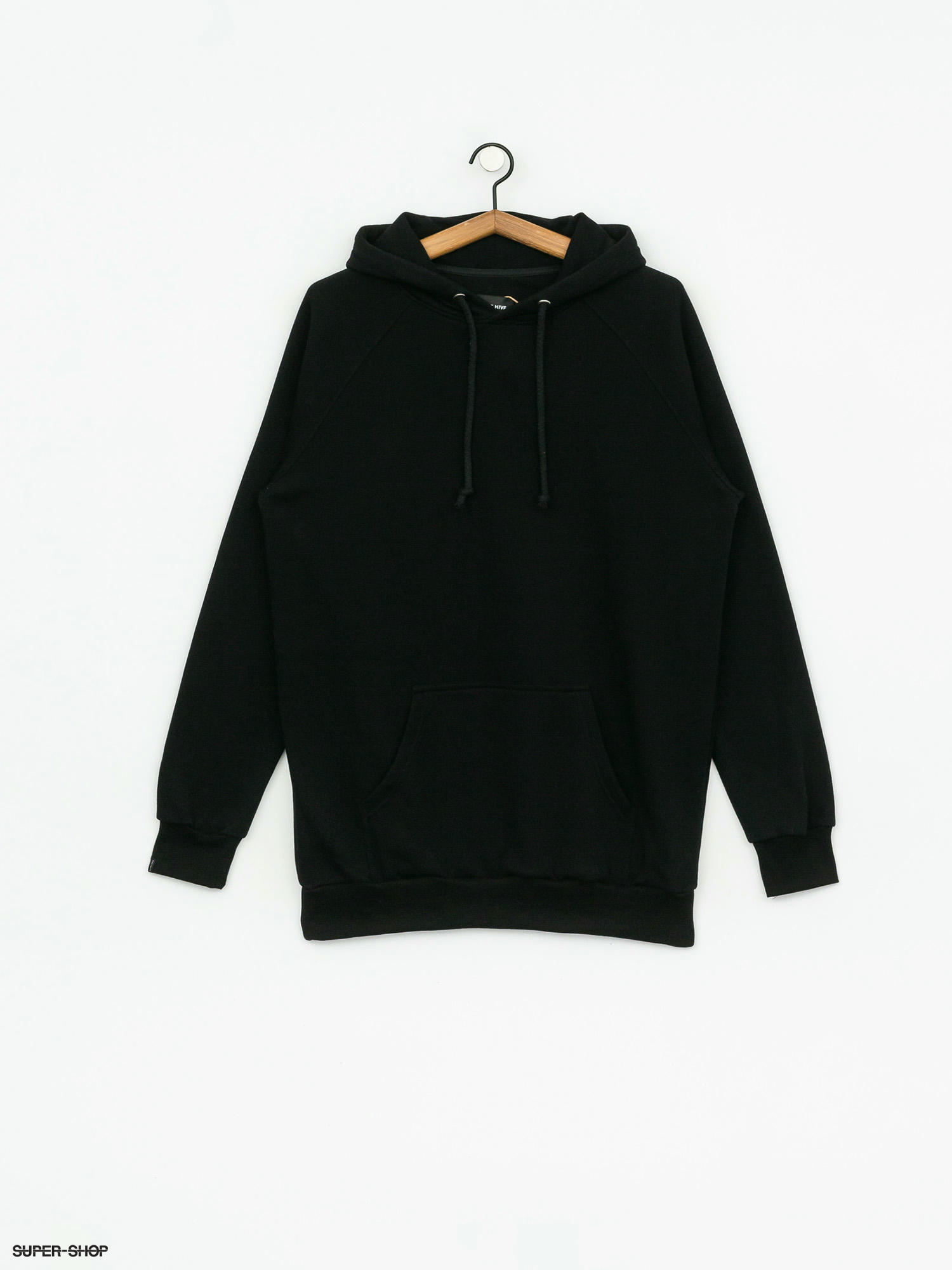 plain hoodie black