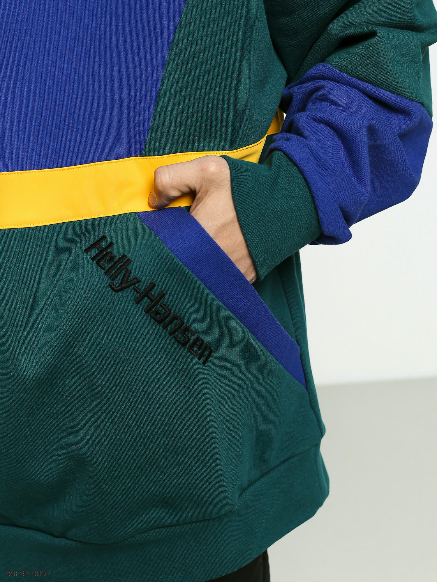 Helly Hansen Heritage Blocked HD Hoodie heritage teal