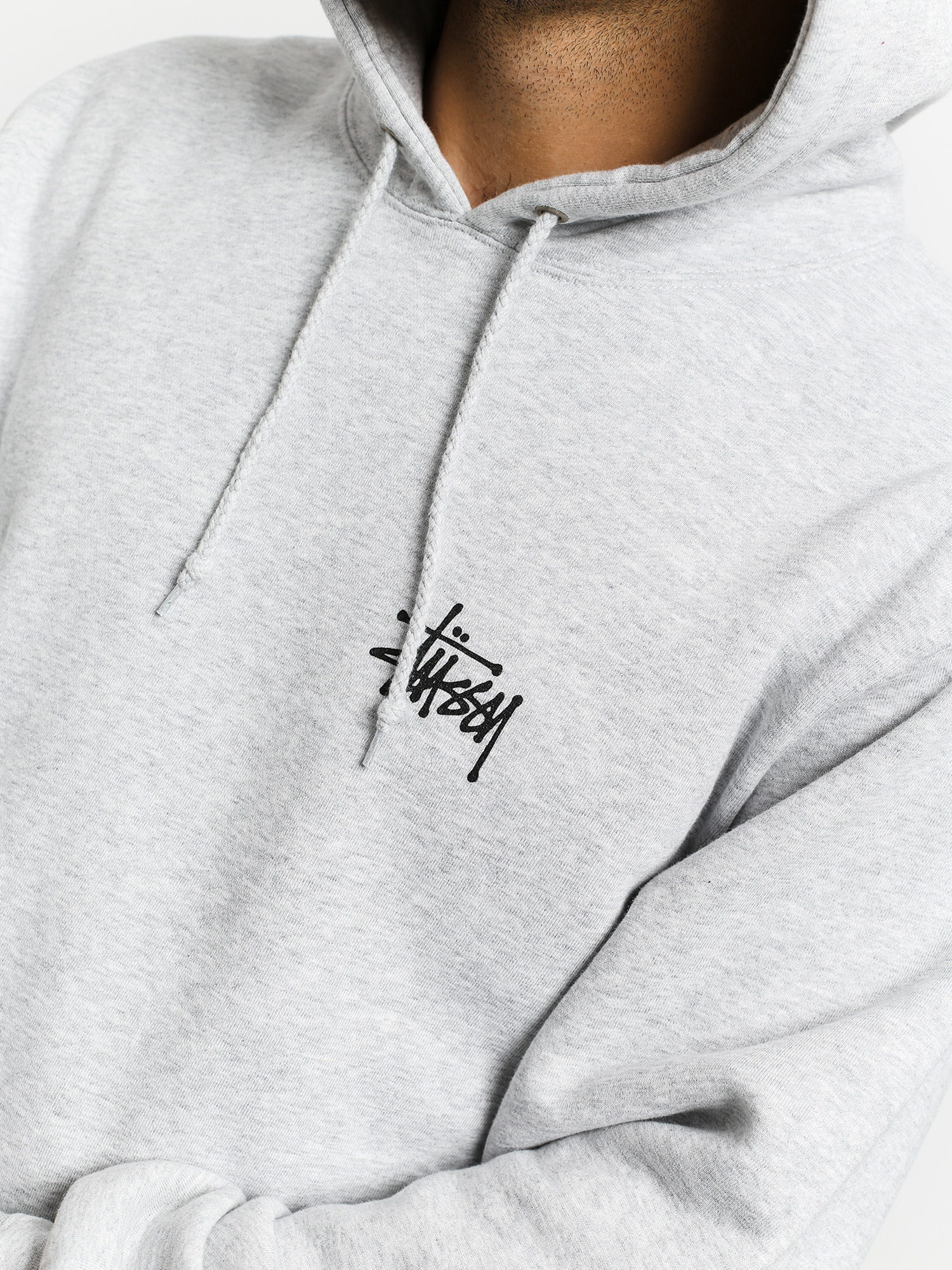 Stussy Basic HD Hoodie - grey (ash heather)