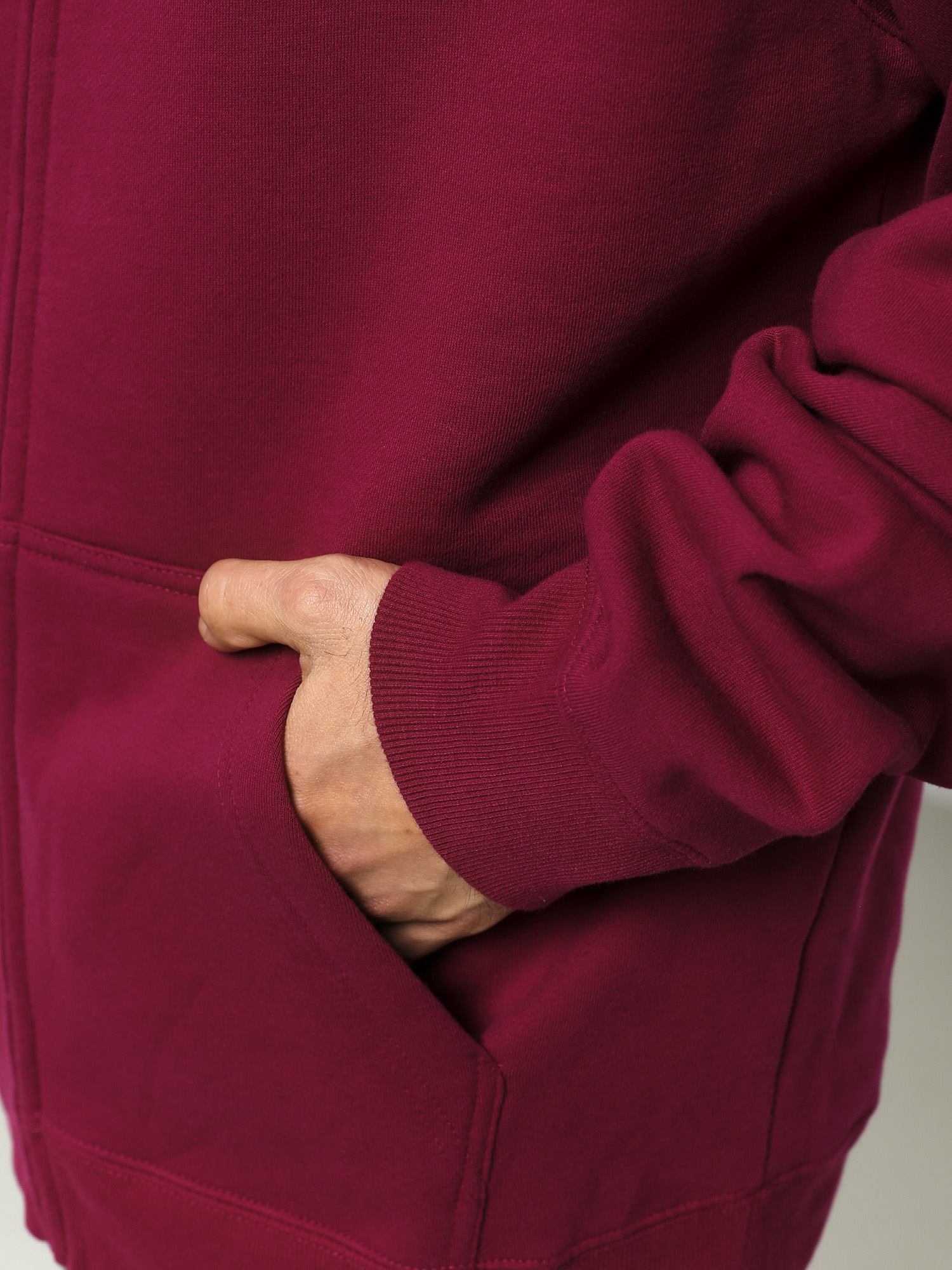 Stussy Basic Zip HD Hoodie (wine)