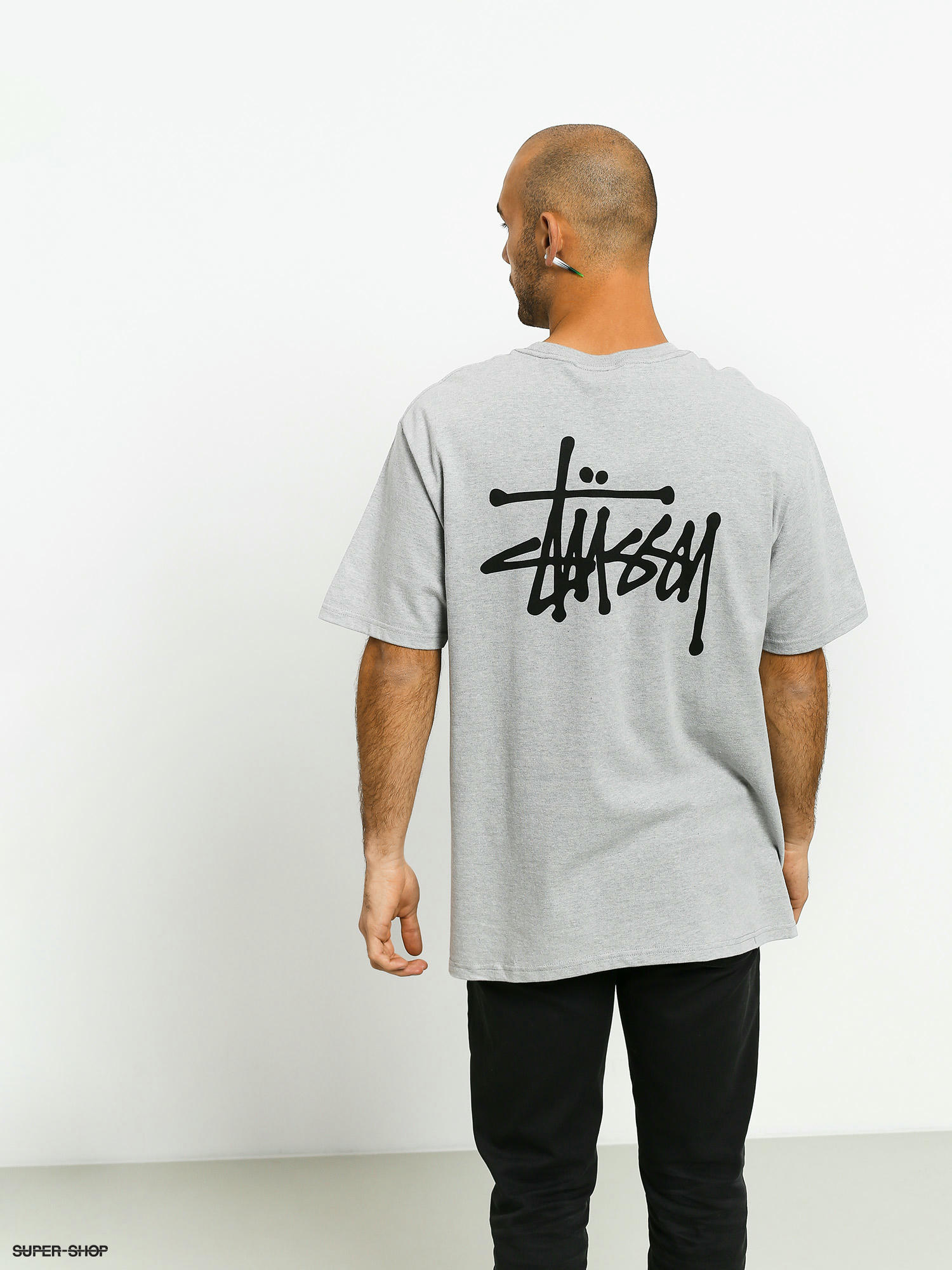 Stussy Basic T-shirt (grey heather)