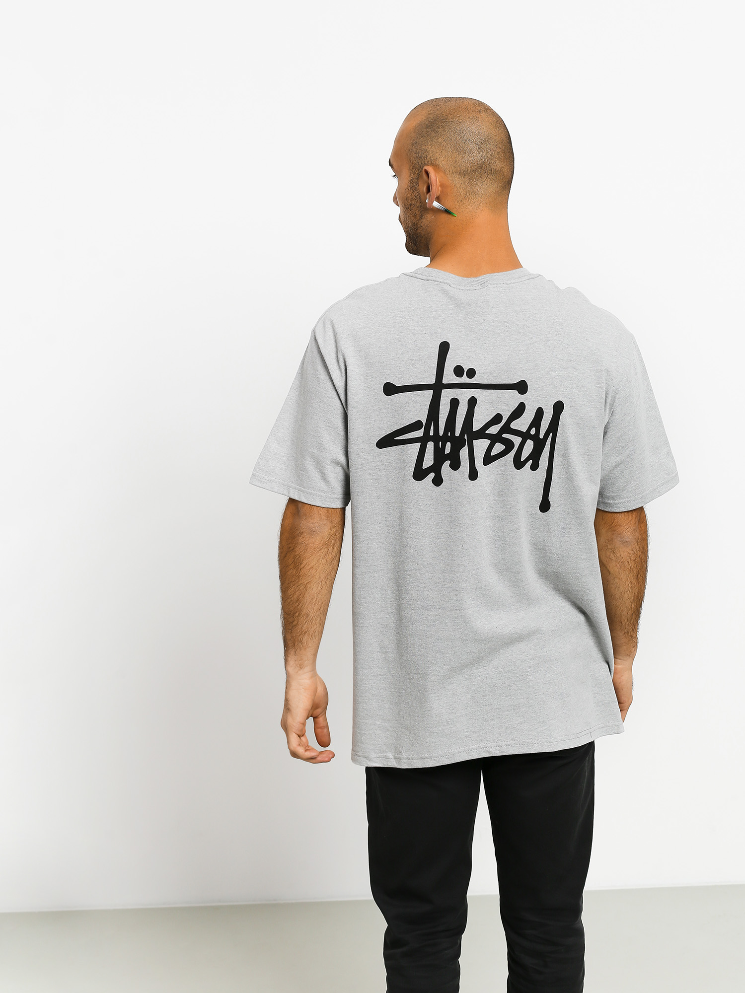 Stussy Basic T-shirt grey (grey heather)