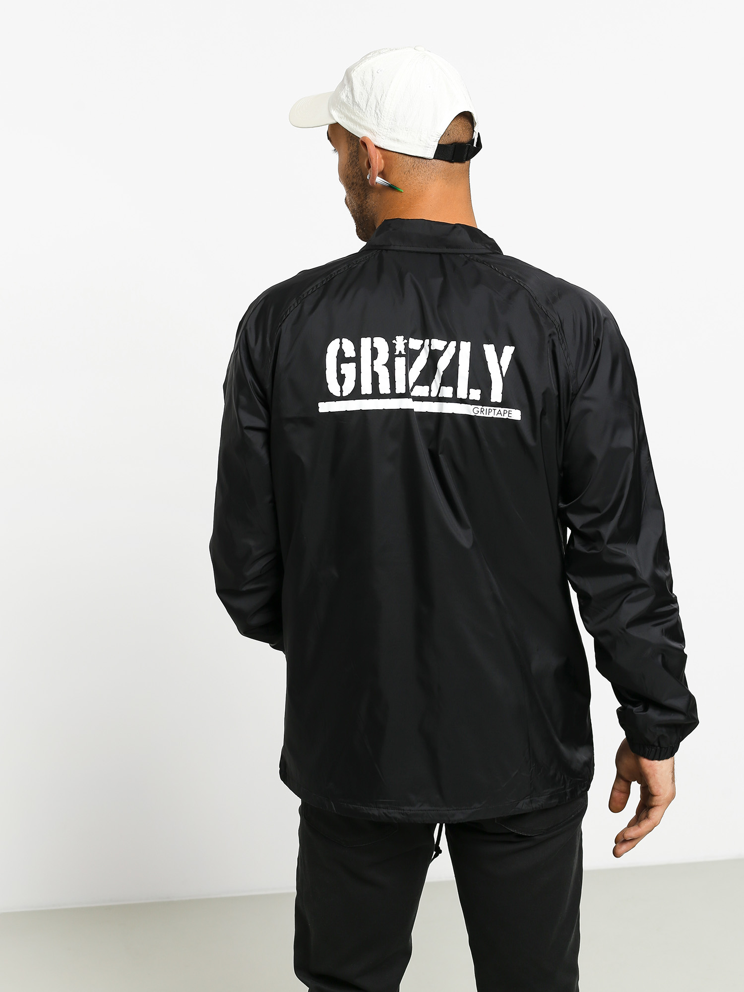 Grizzly Griptape Og Bear Coaches Jacket (black/white)