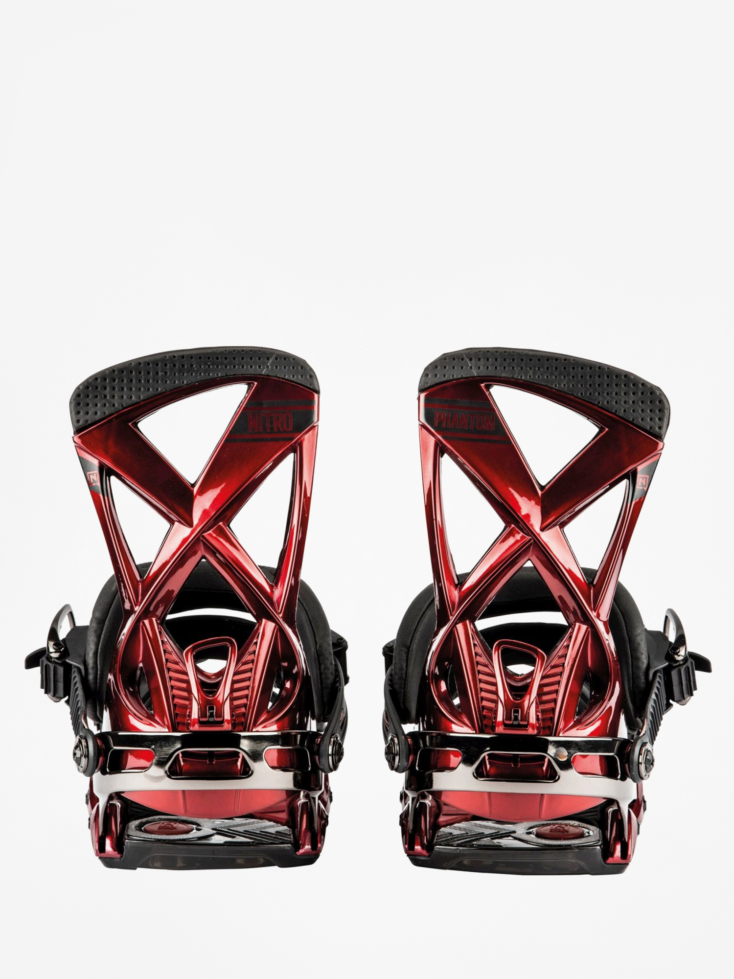 Mens Nitro Phantom Snowboard bindings (candy apple)