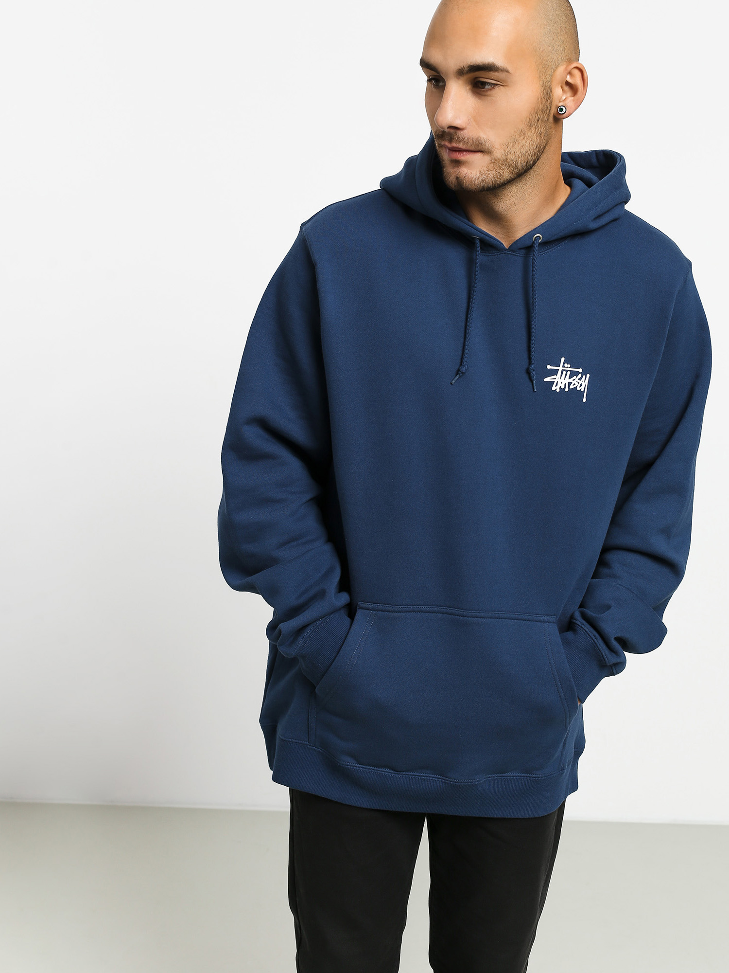 Stussy navy discount zip up