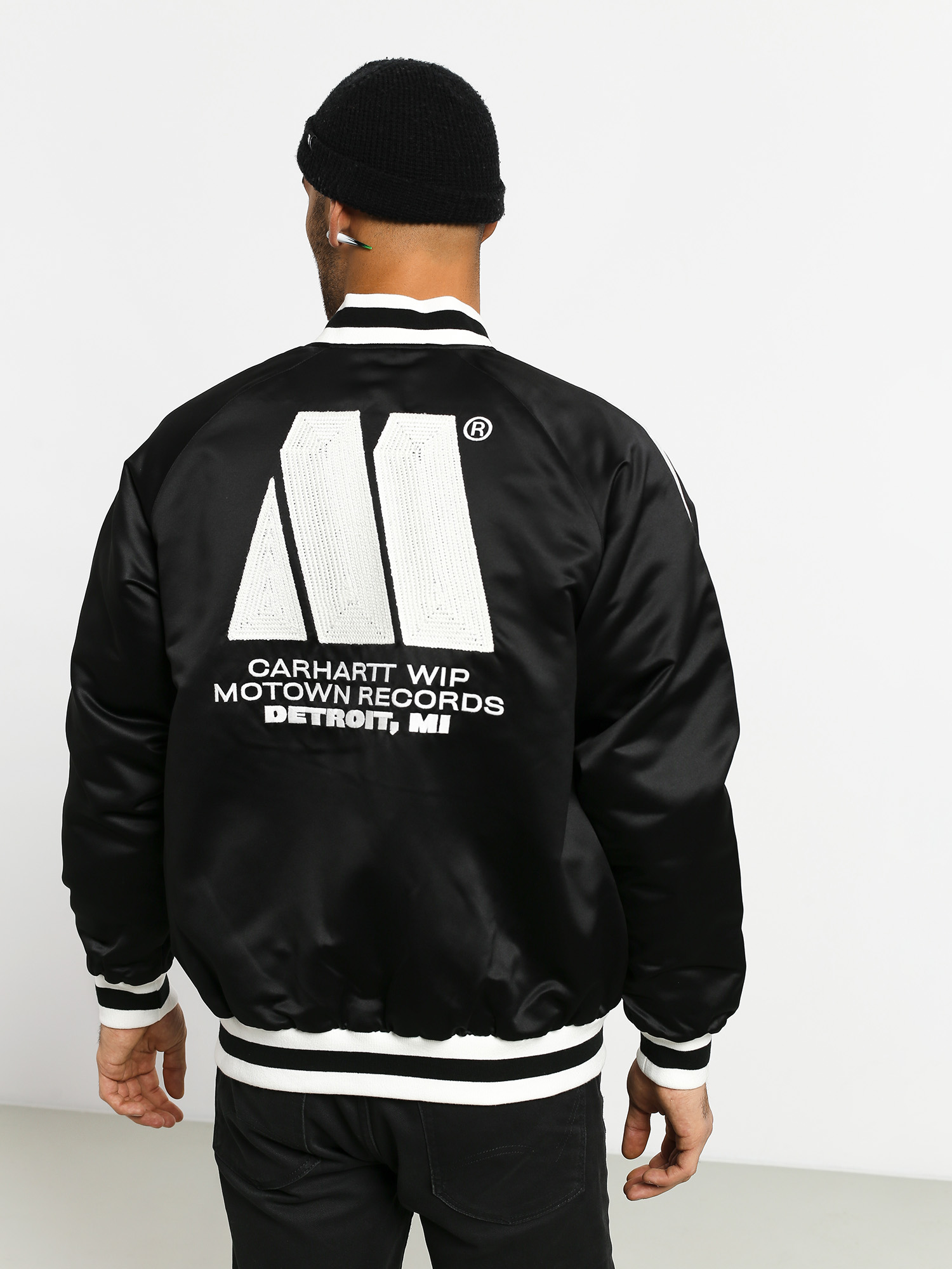 Carhartt WIP Motown Varsity Jacke (black)