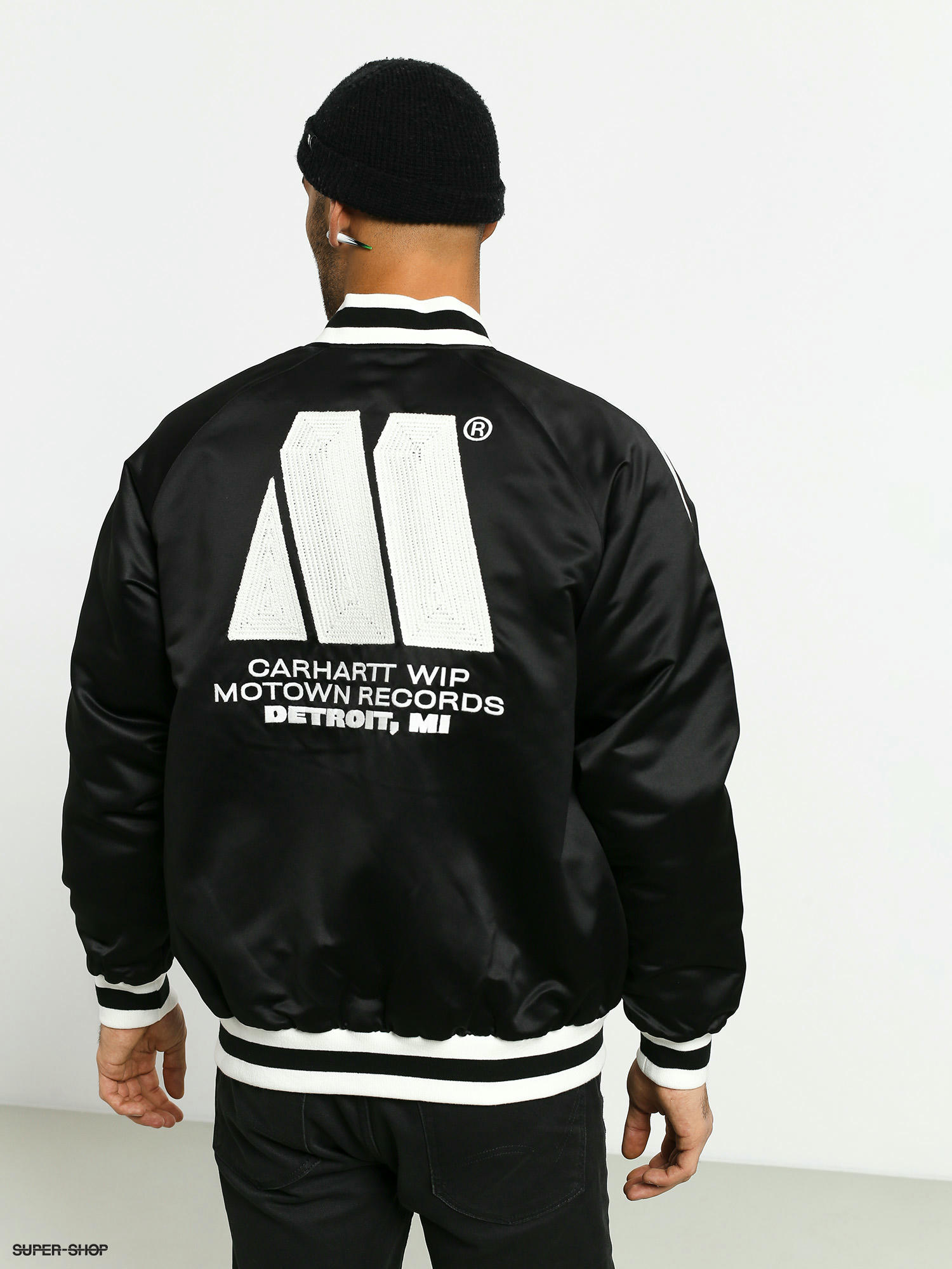 Carhartt WIP Motown Varsity Jacket (black)