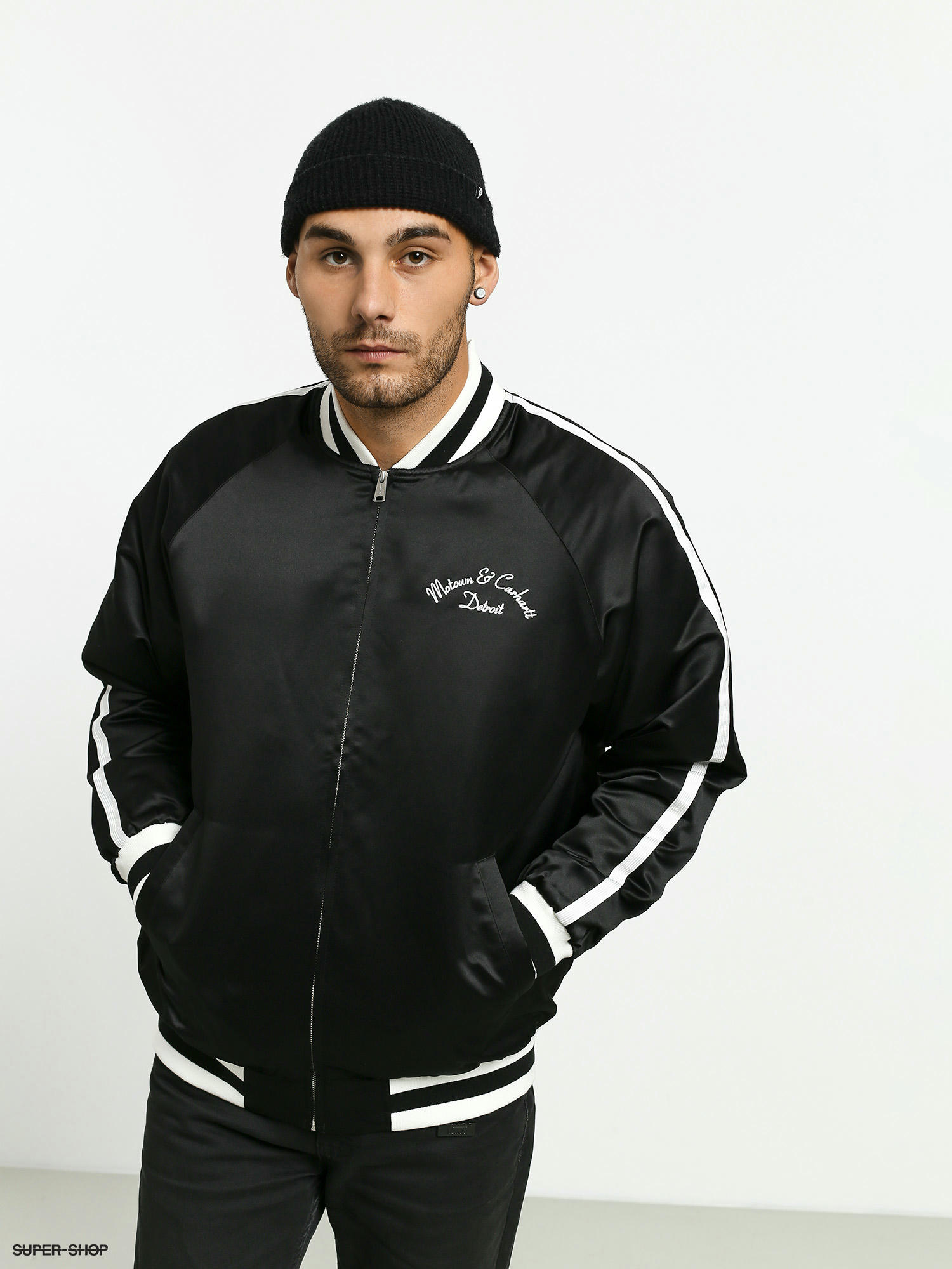 Carhartt WIP Motown Varsity Jacket (black)