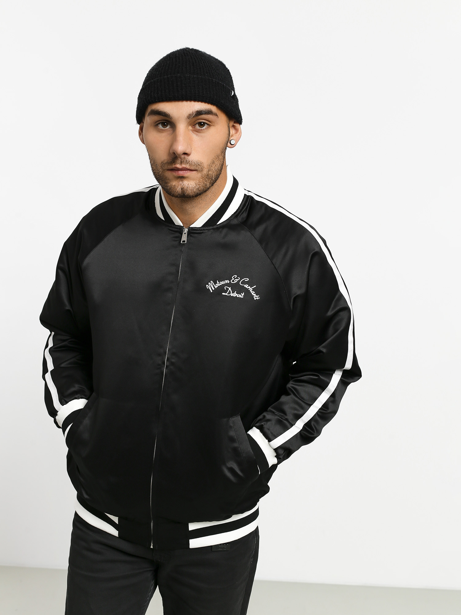 Carhartt WIP Motown Varsity Jacket - black (black)