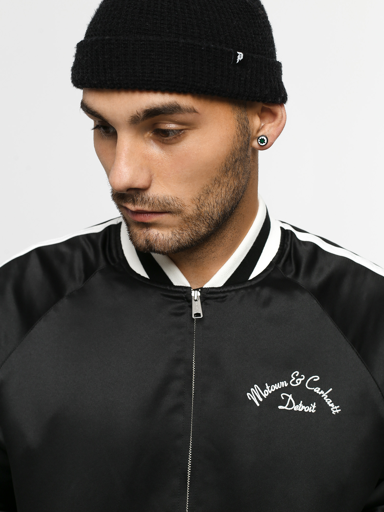 Carhartt WIP Motown Varsity Jacket (black)