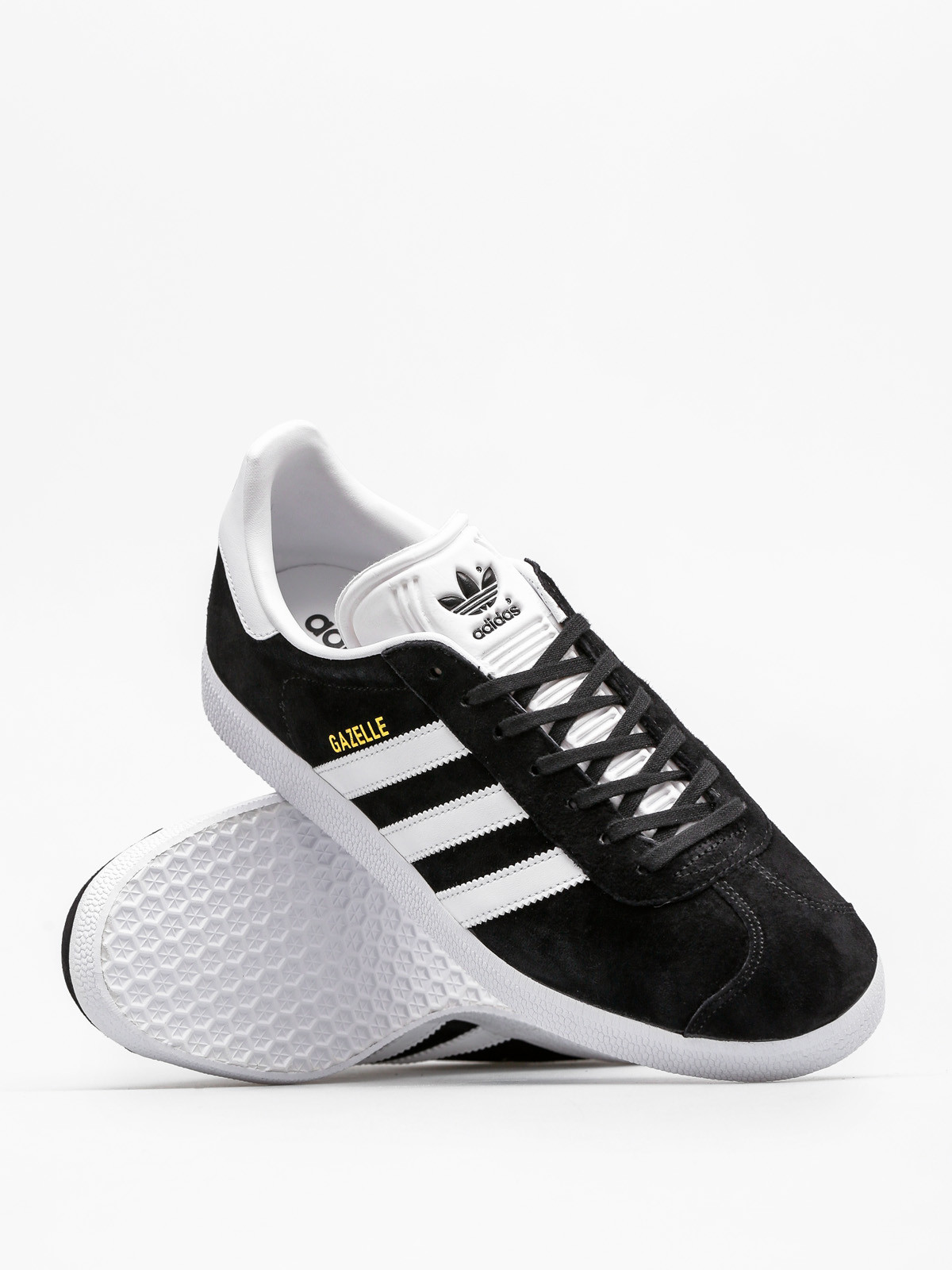 adidas Gazelle Shoes (cblack/white/goldmt)