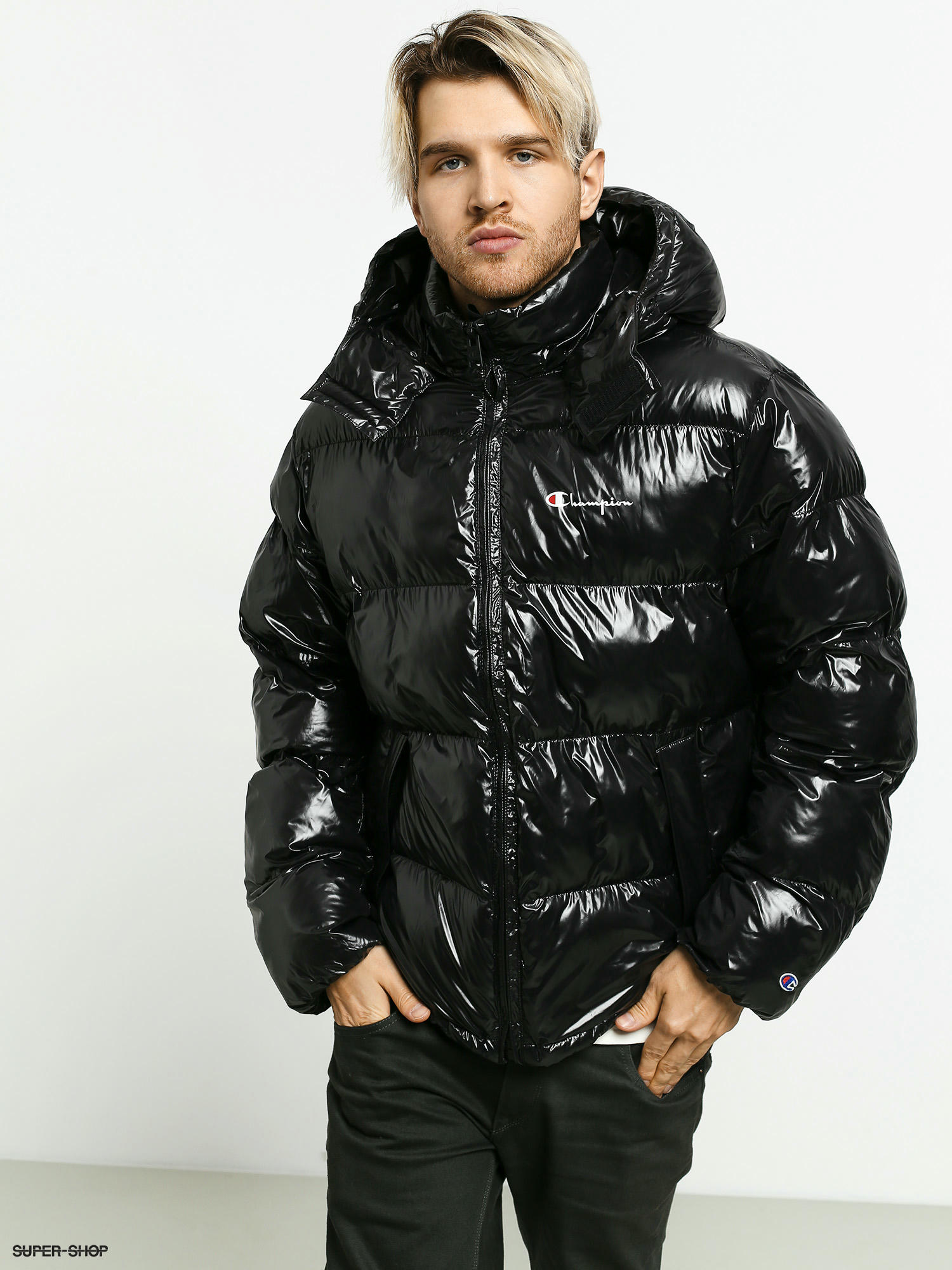 Champion puffer bomber on sale jacket